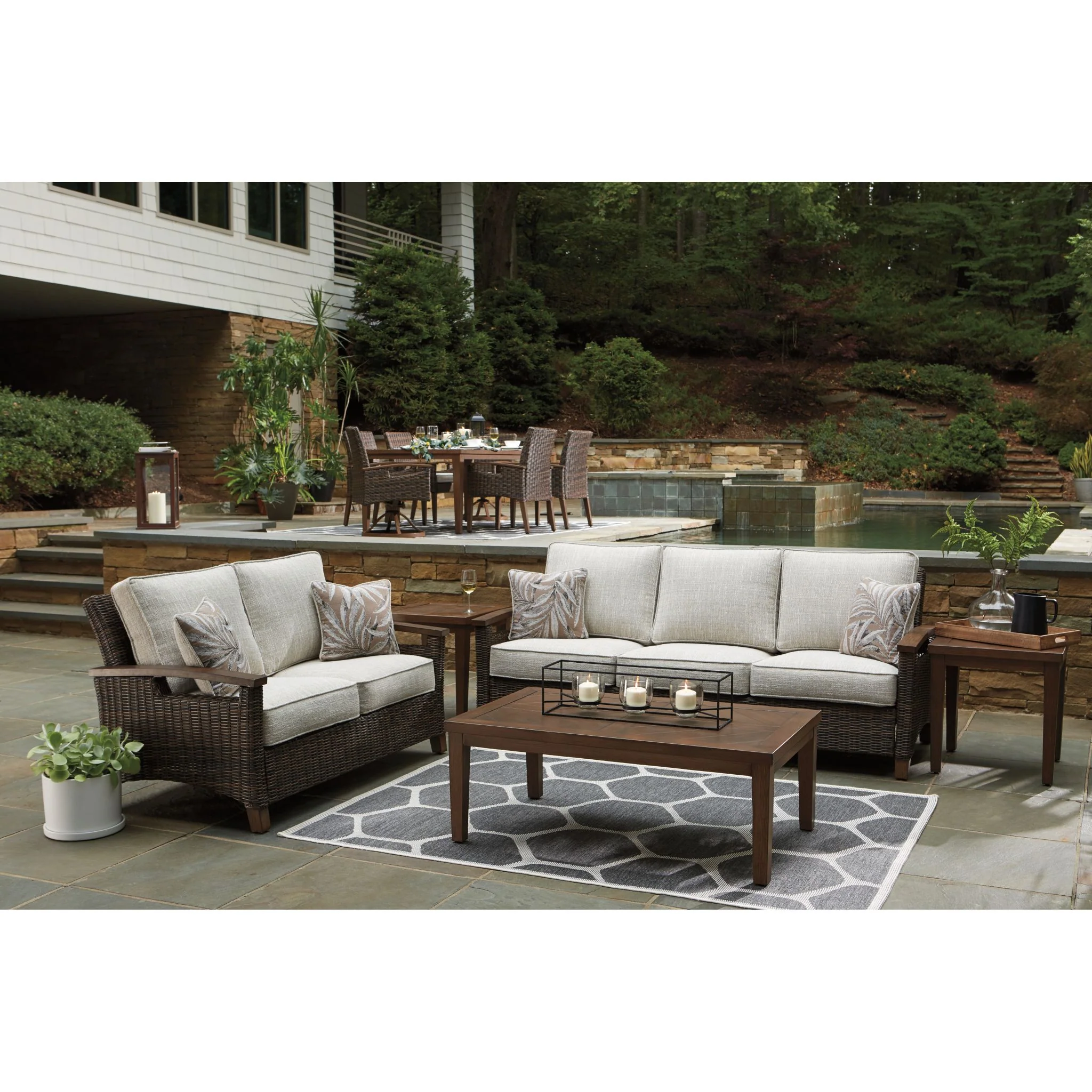 Paradise Trail Outdoor Sofa with Cushion - Image 10