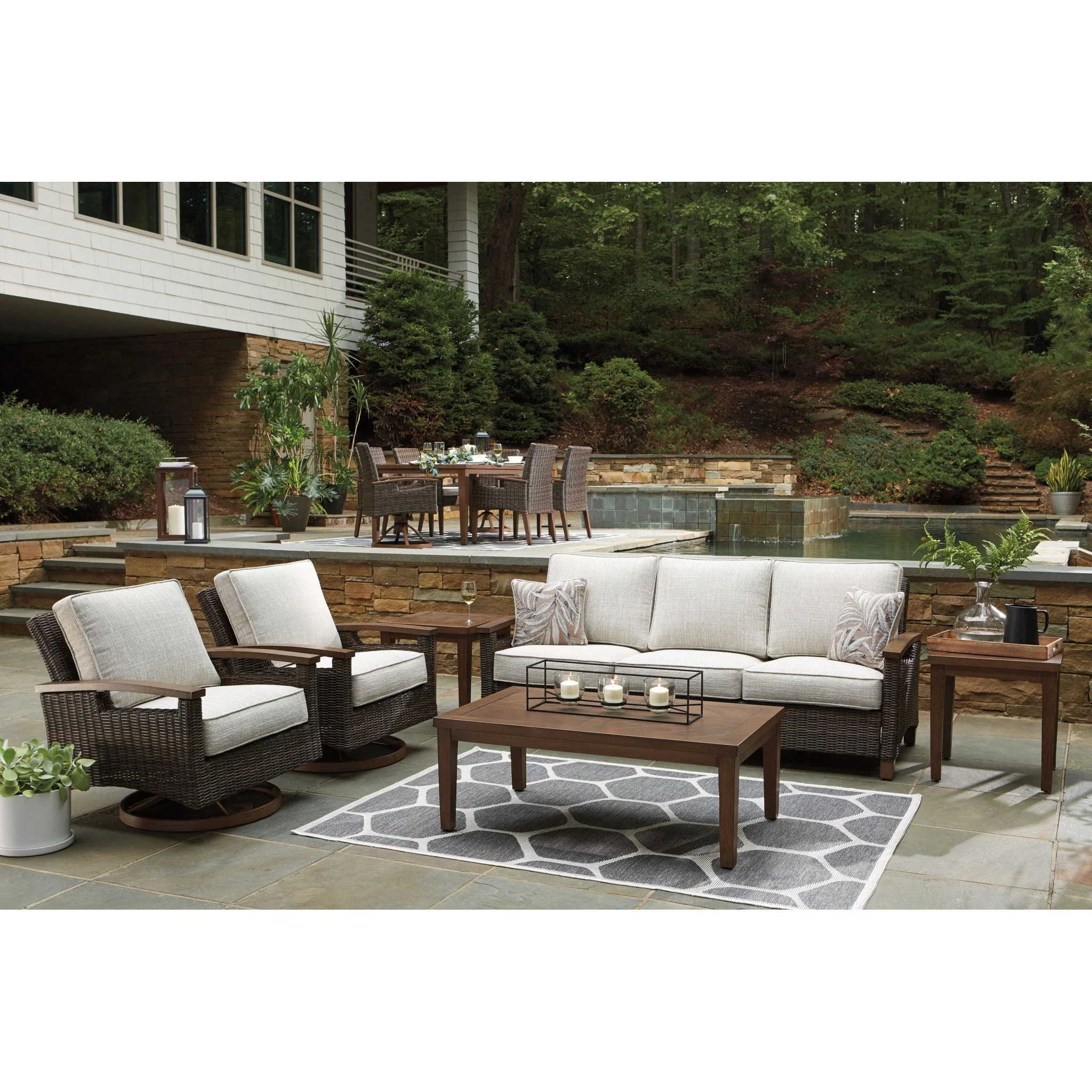 Paradise Trail Outdoor Sofa with Cushion - Image 11