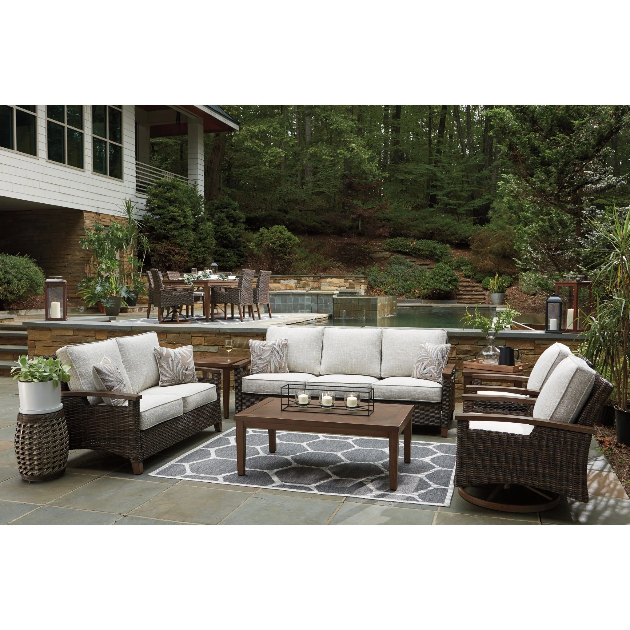 Paradise Trail Outdoor Sofa with Cushion - Image 9