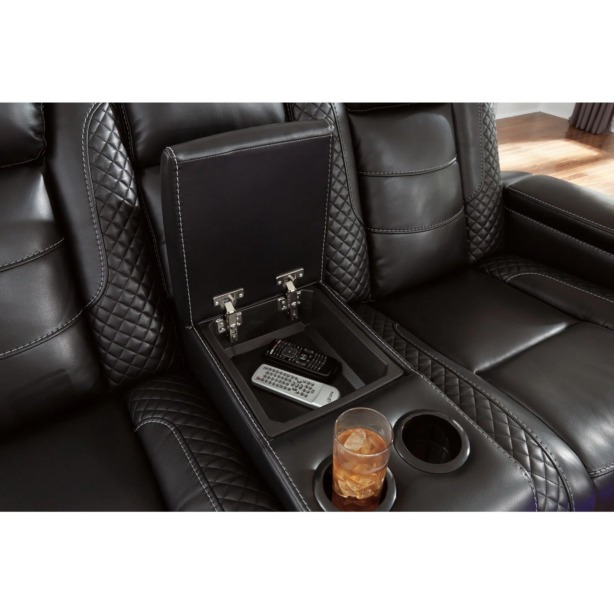 Party Time Power Reclining Loveseat with Console and Adj Head - Image 11