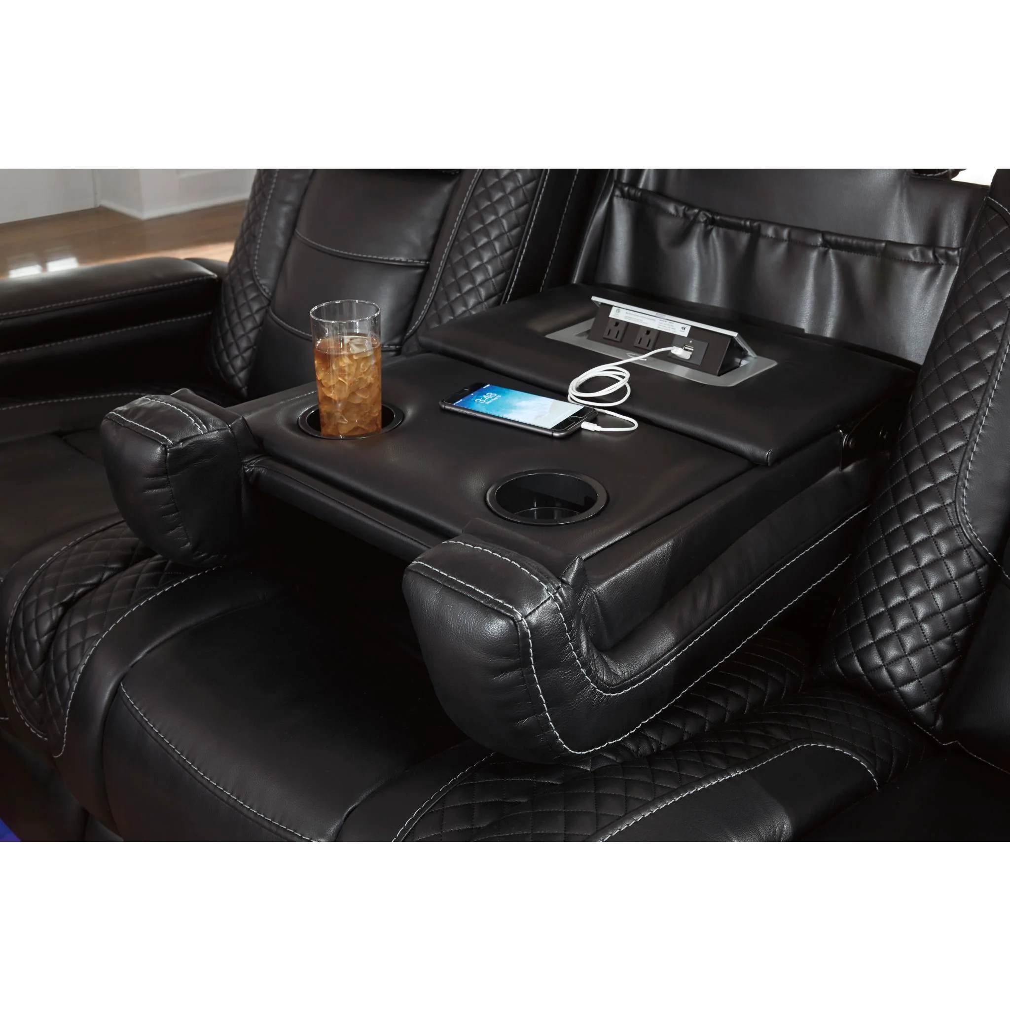 Party Time Power Reclining Sofa with Adjustable Headrest - Image 9
