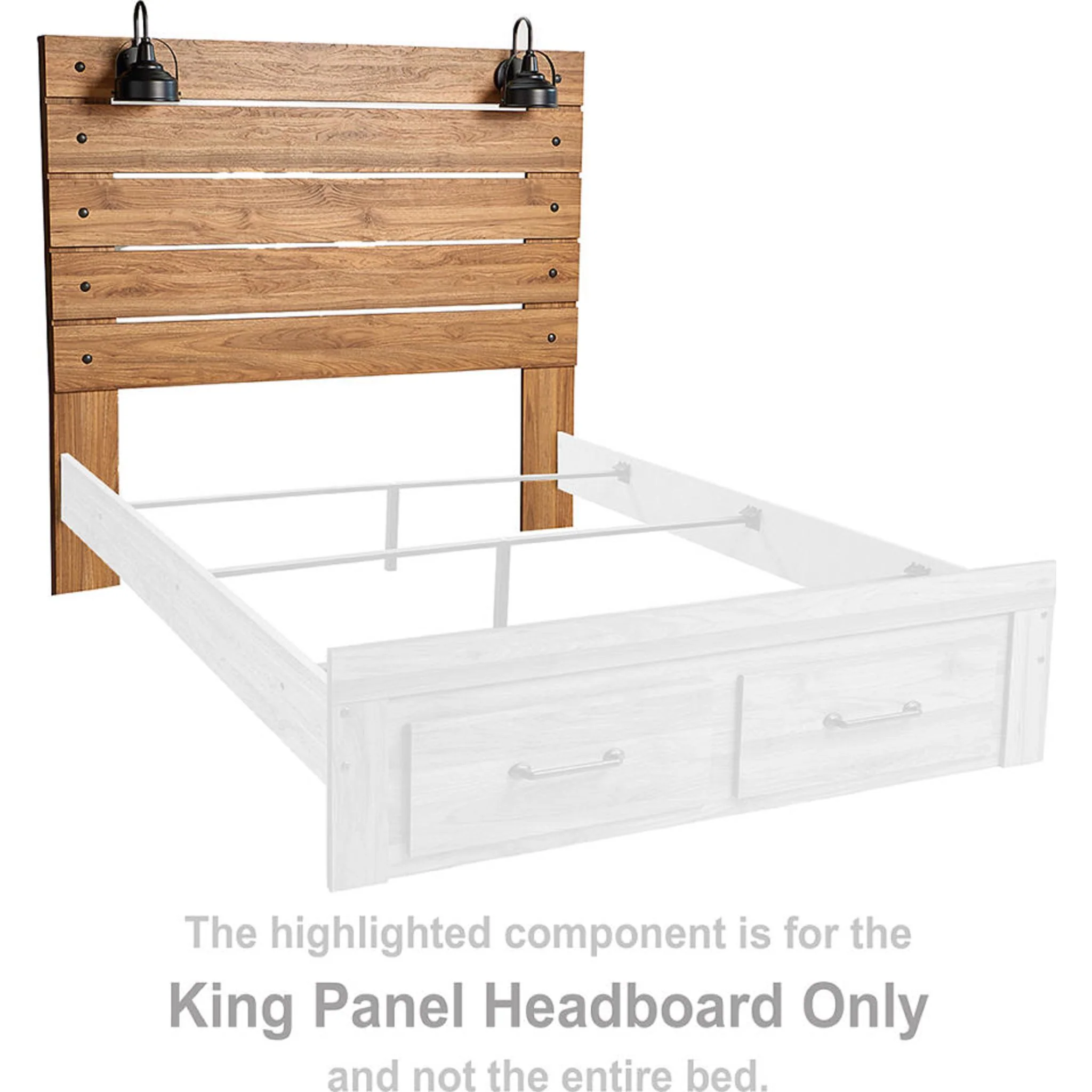 Pasklyn King Panel Headboard - Image 4