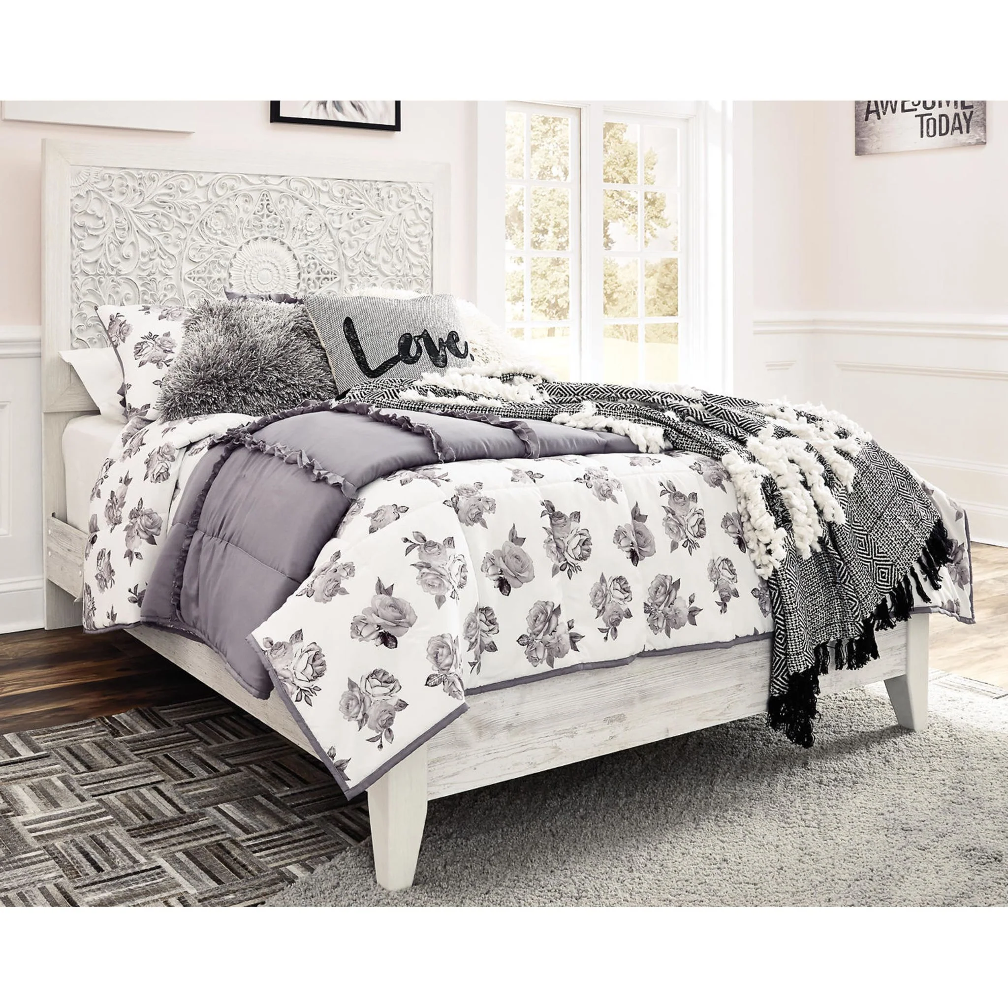 Paxberry 3 Piece Full Panel Bed - Image 11