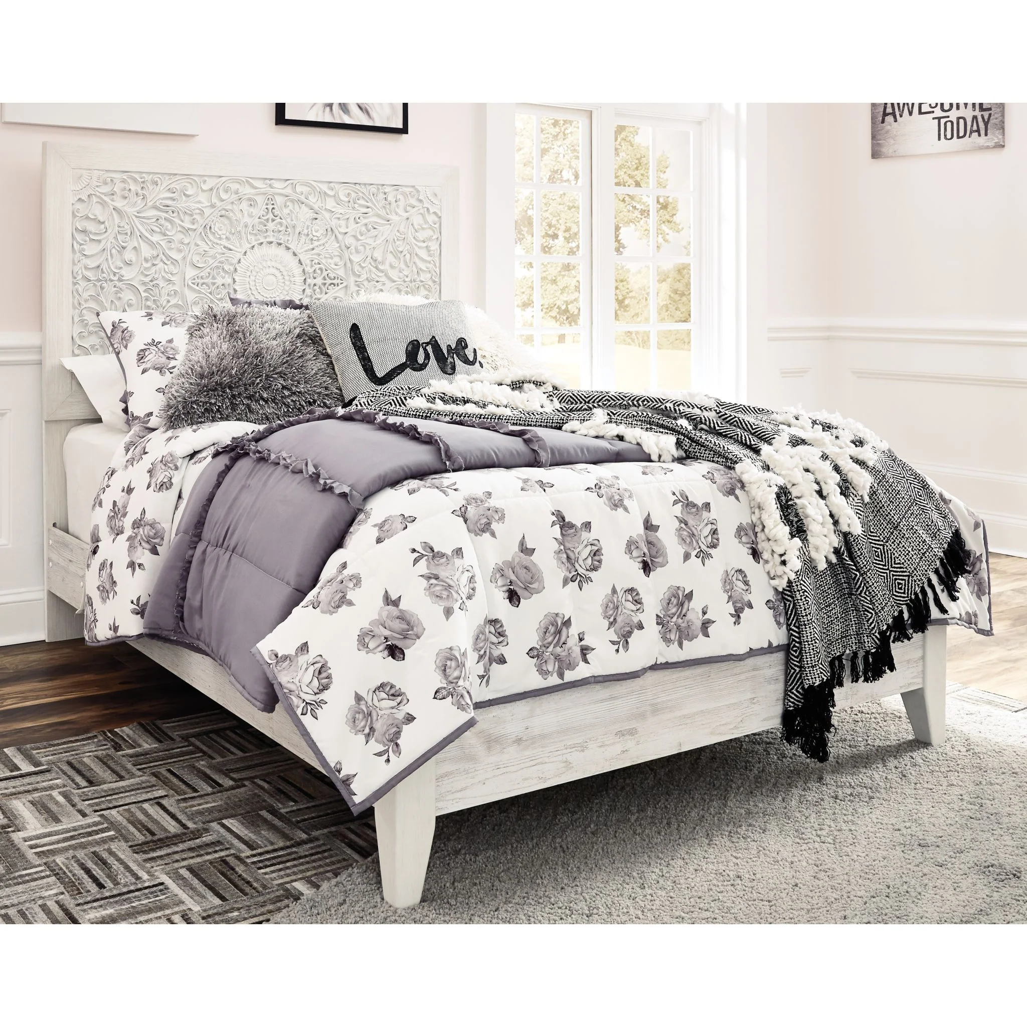 Paxberry 3 Piece Full Panel Bed - Image 2