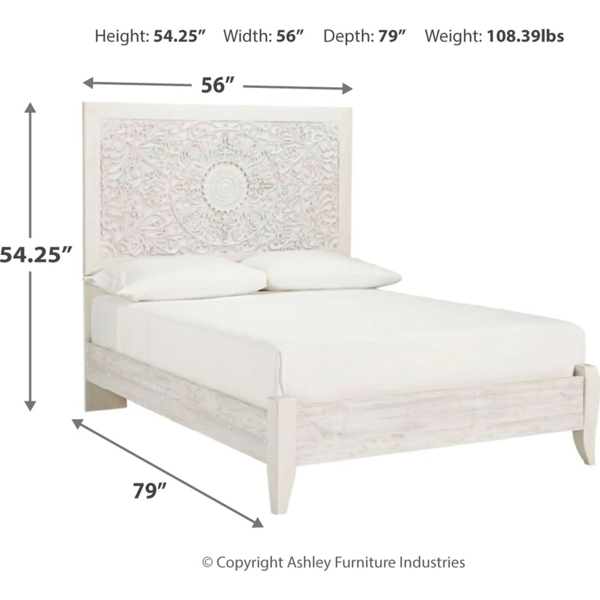 Paxberry 3 Piece Full Panel Bed - Image 9