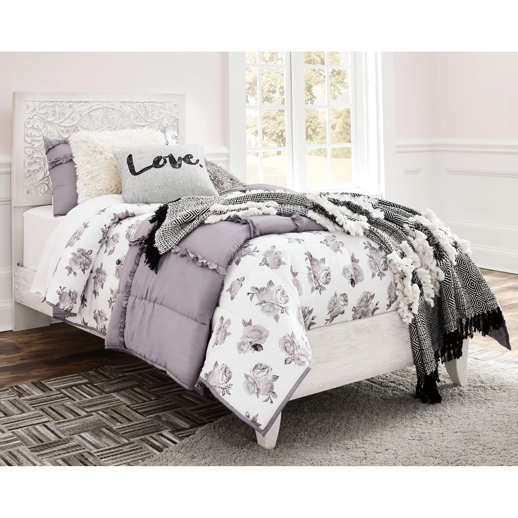 Paxberry 3 Piece Twin Panel Bed - Image 2