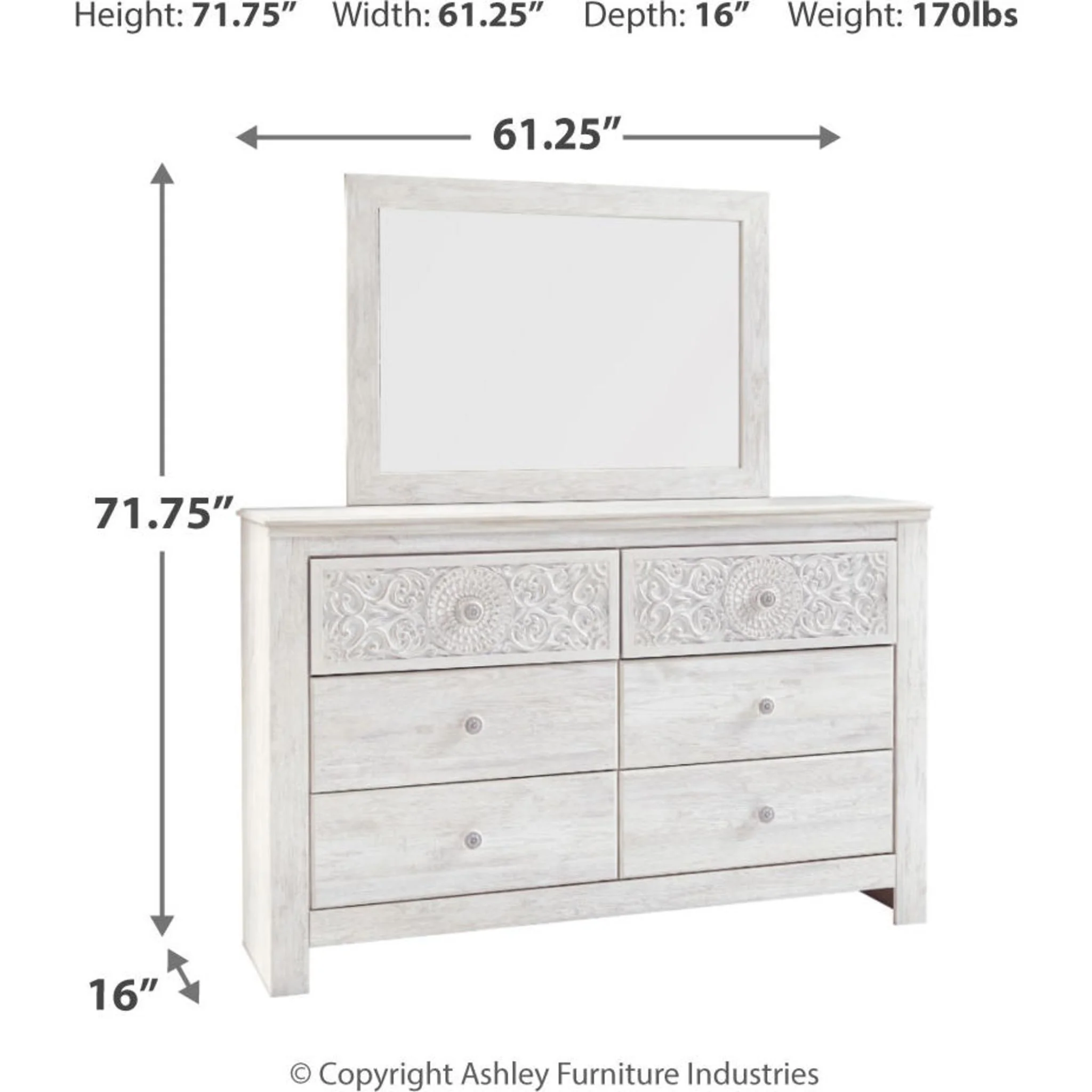 Paxberry 5 Piece Panel Bedroom - Image 5