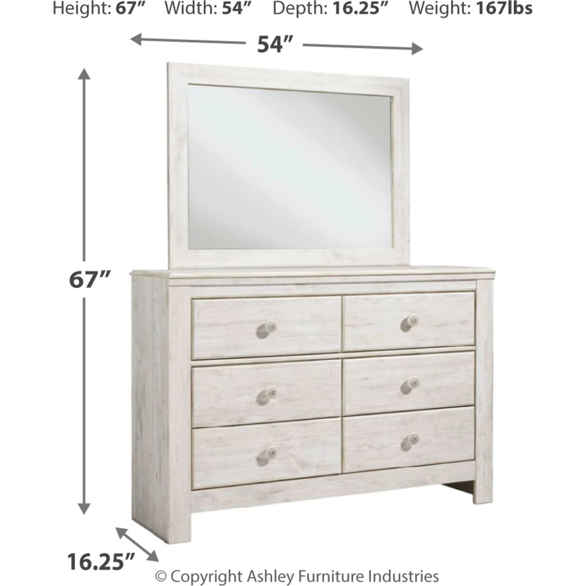 Paxberry Dresser and Mirror - Image 7
