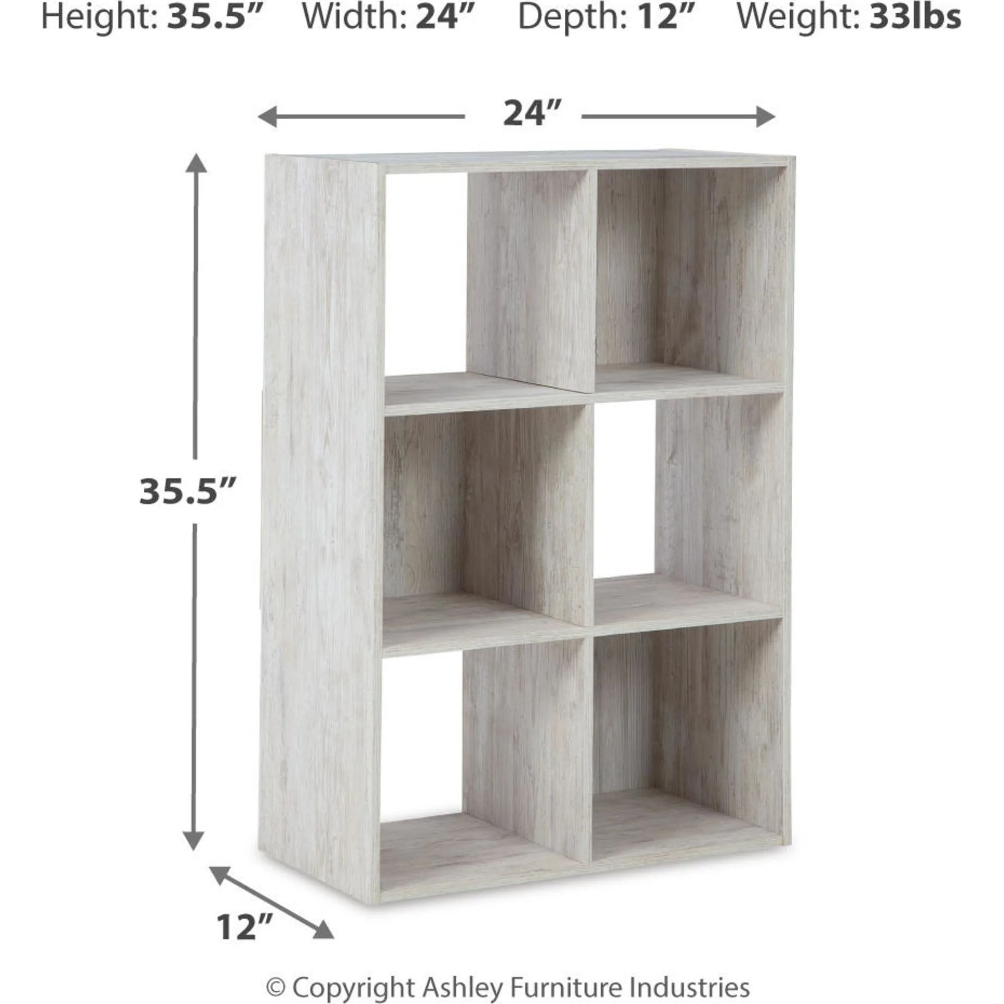 Paxberry Six Cube Organizer Bookcase - Image 3