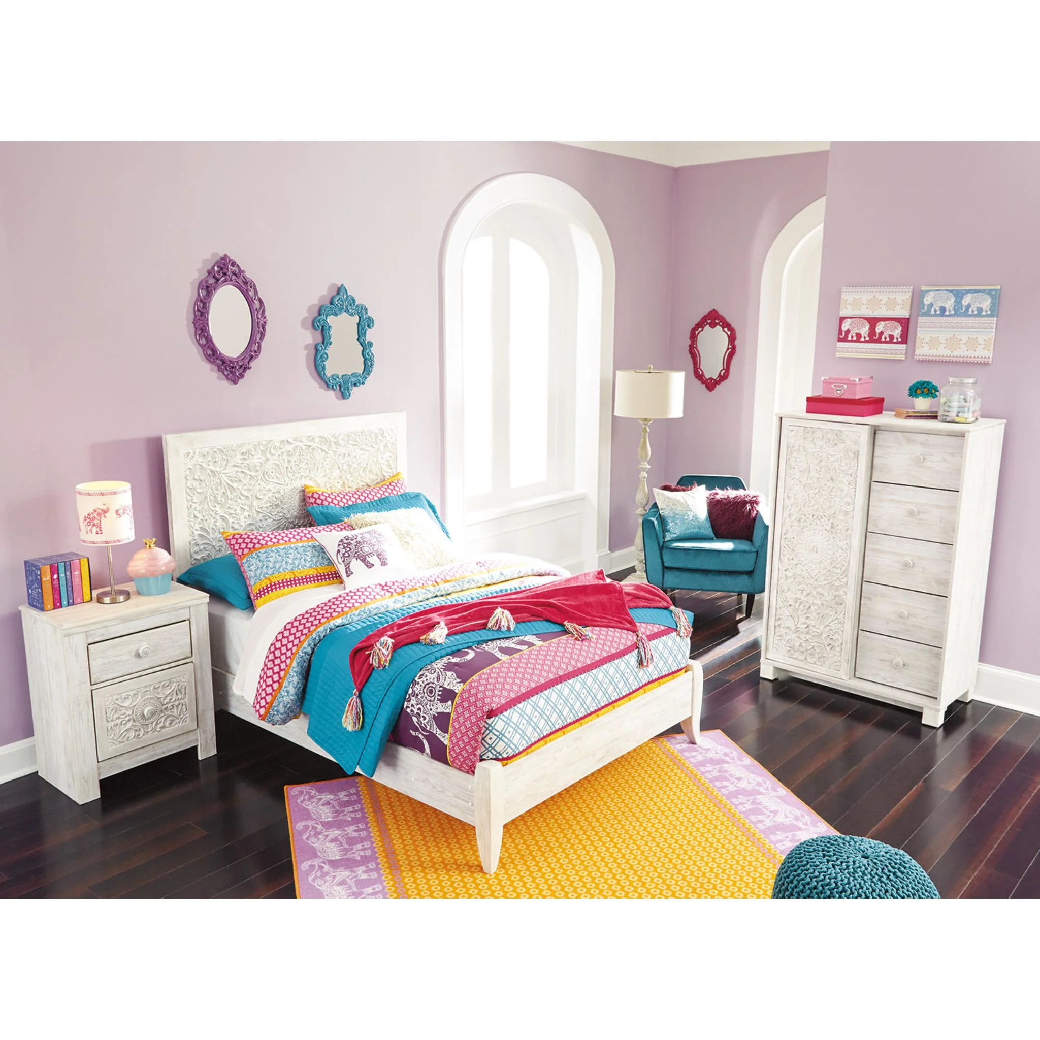 Paxberry Twin Panel Headboard - Image 9