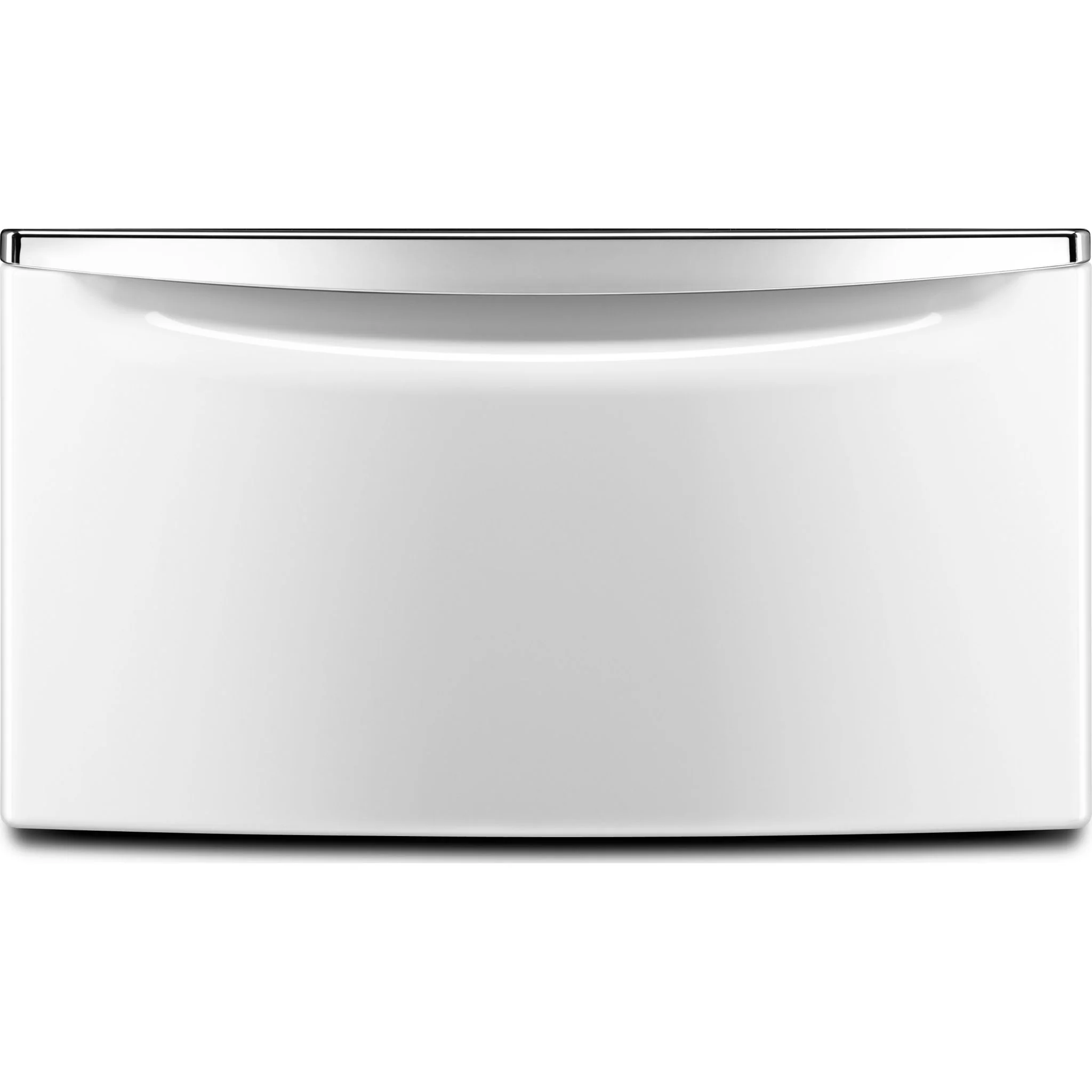 Whirlpool 15.5" (39.4 cm) Pedestal for Front Load Washer and Dryer with Storage -White with Chrome (XHPC155XW) - Image 2