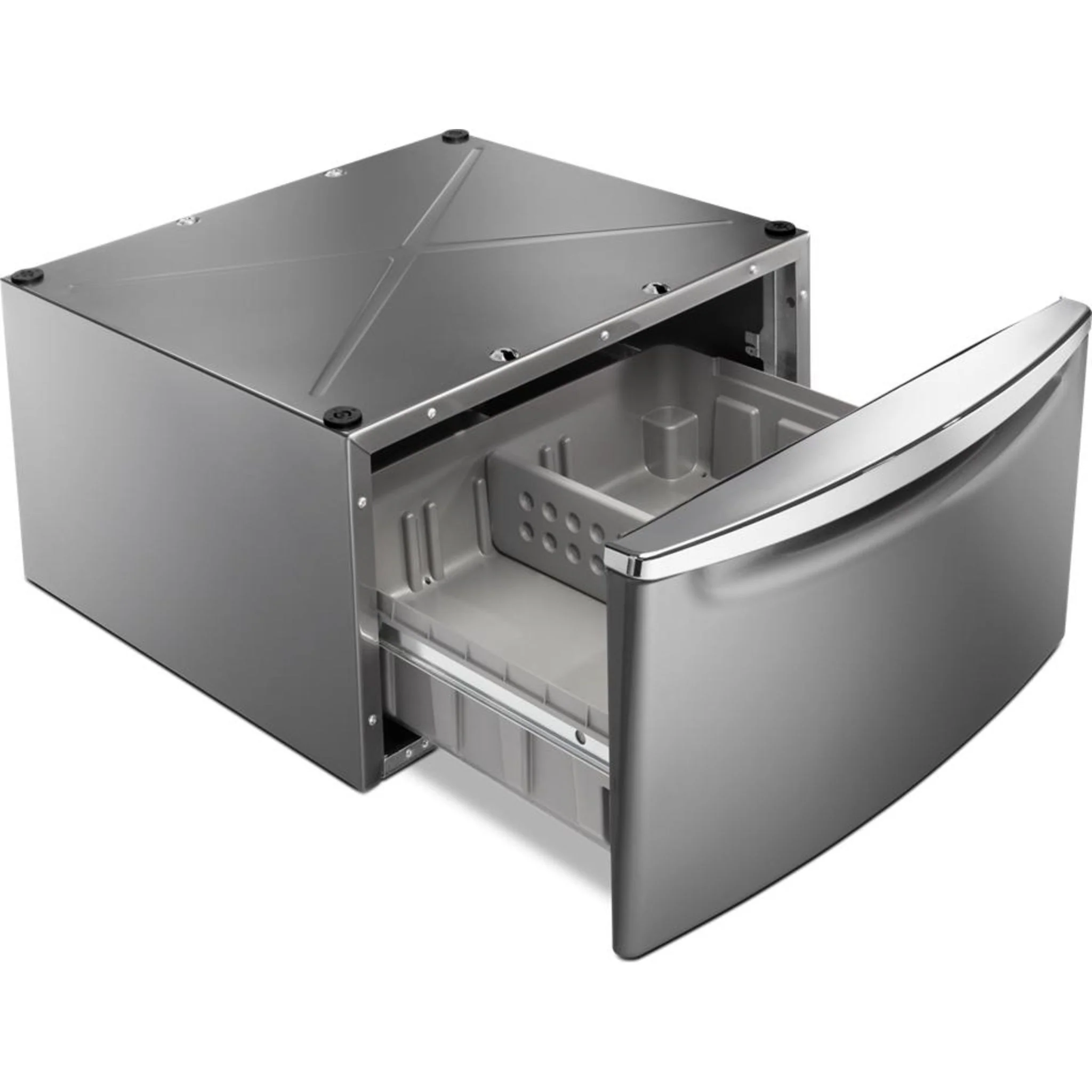 Whirlpool 15.5" (39.4 cm) Pedestal for Front Load Washer and Dryer with Storage -Chrome Shadow (XHPC155YC) - Image 10