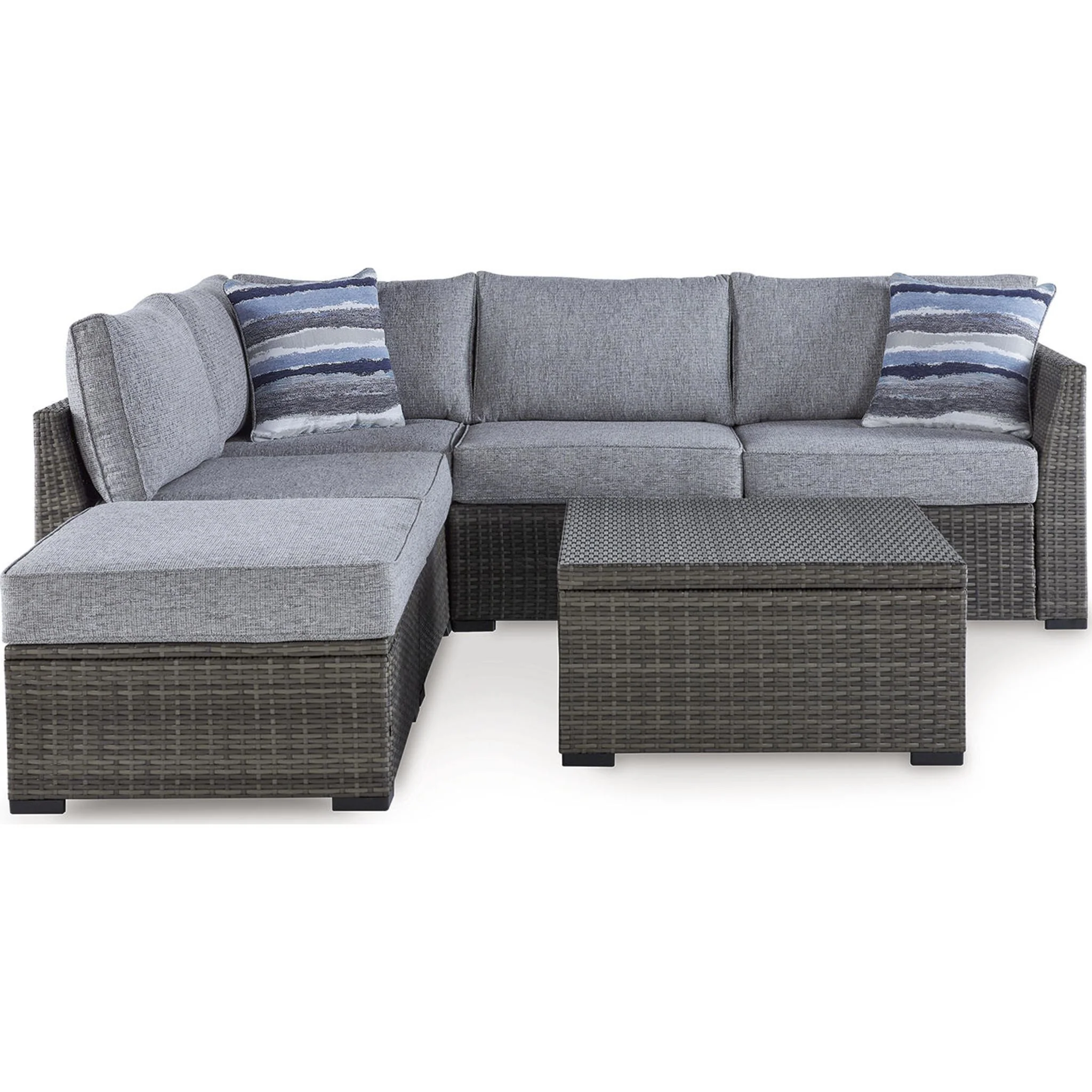 Petal Road Outdoor Sectional with Ottoman and Coffee Table - Image 16