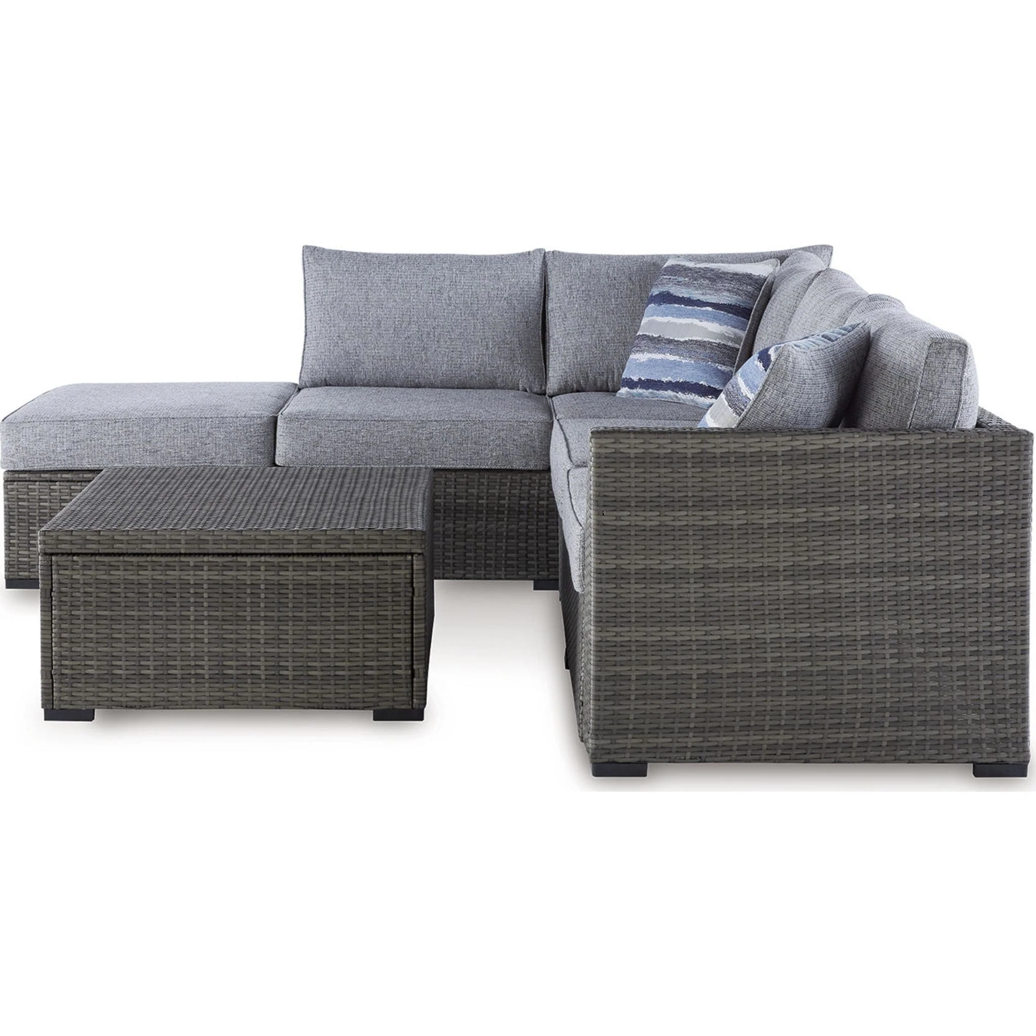 Petal Road Outdoor Sectional with Ottoman and Coffee Table - Image 17