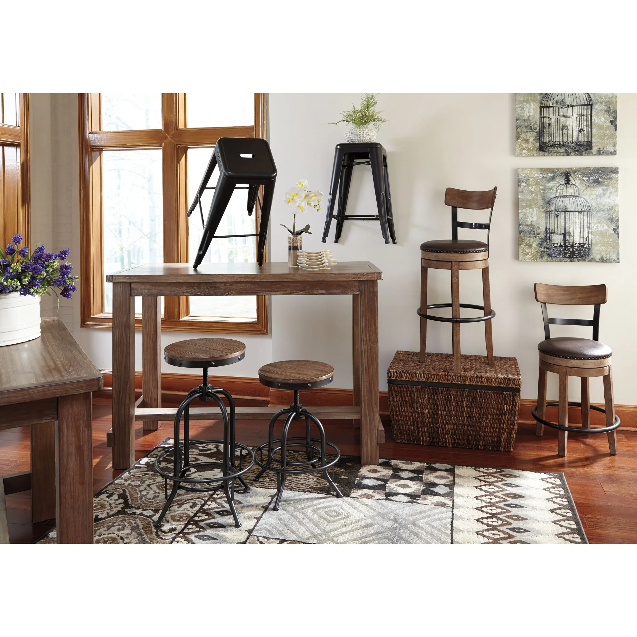 Pinnadel 30" Swivel Barstool - Image 7