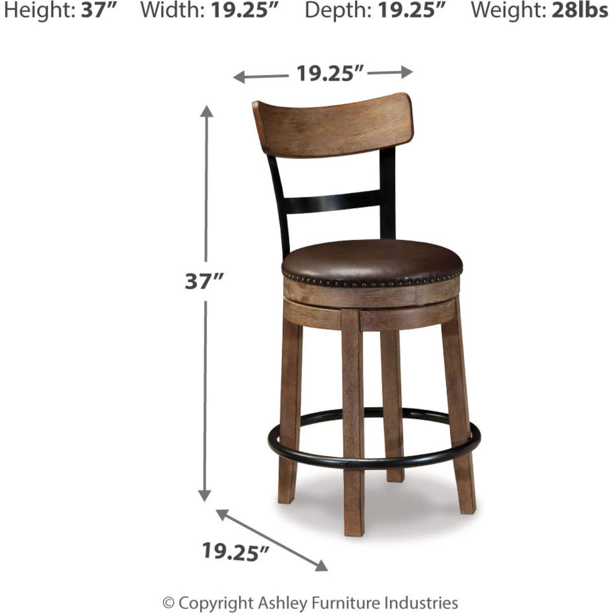 Pinnadel Counter Height Stool - Image 8