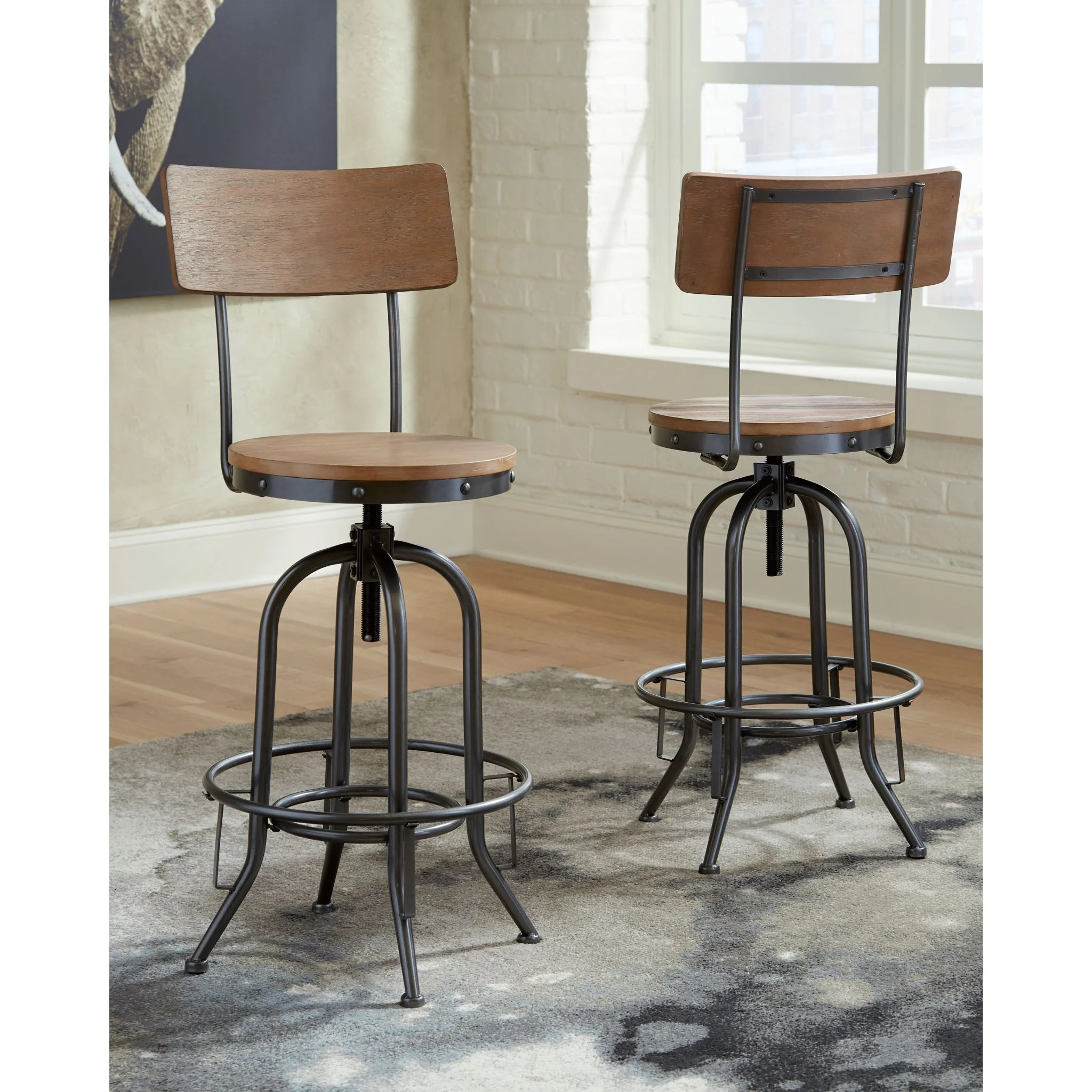 Pinnadel Tall Swivel Stool - Image 11
