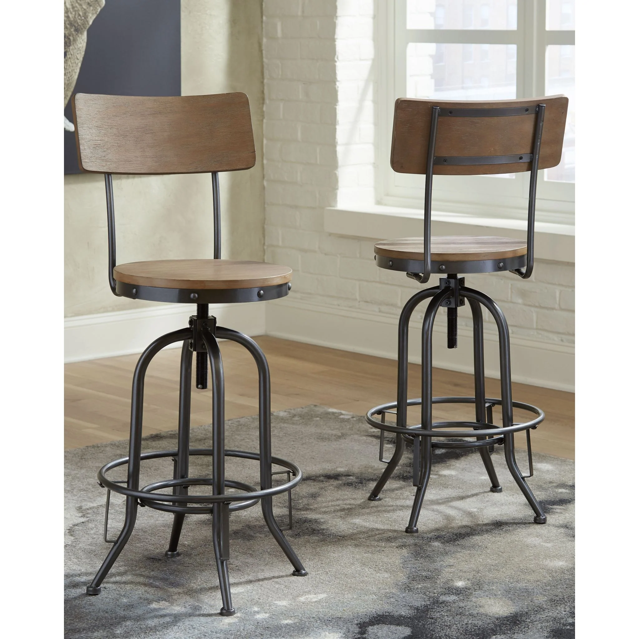 Pinnadel Tall Swivel Stool - Image 6