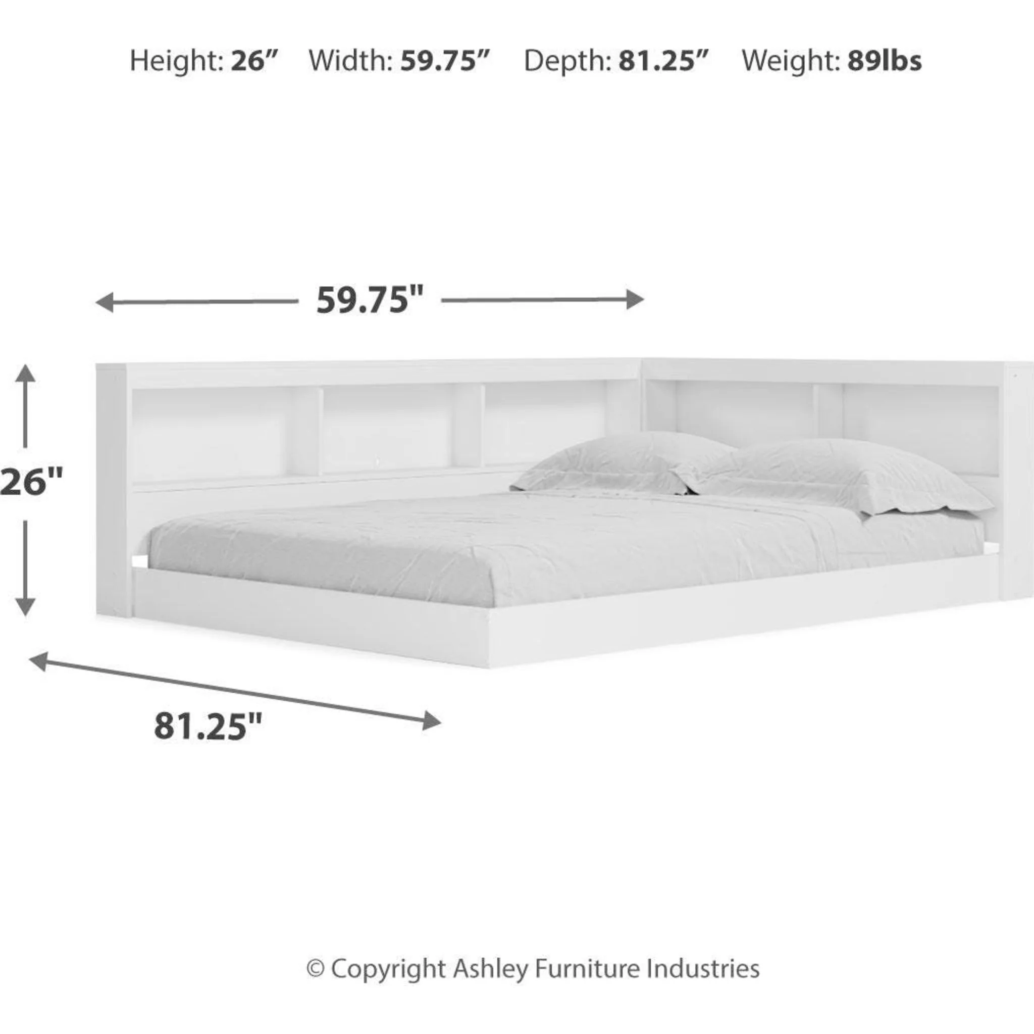 Piperton Bookcase Storage Bed - Image 34
