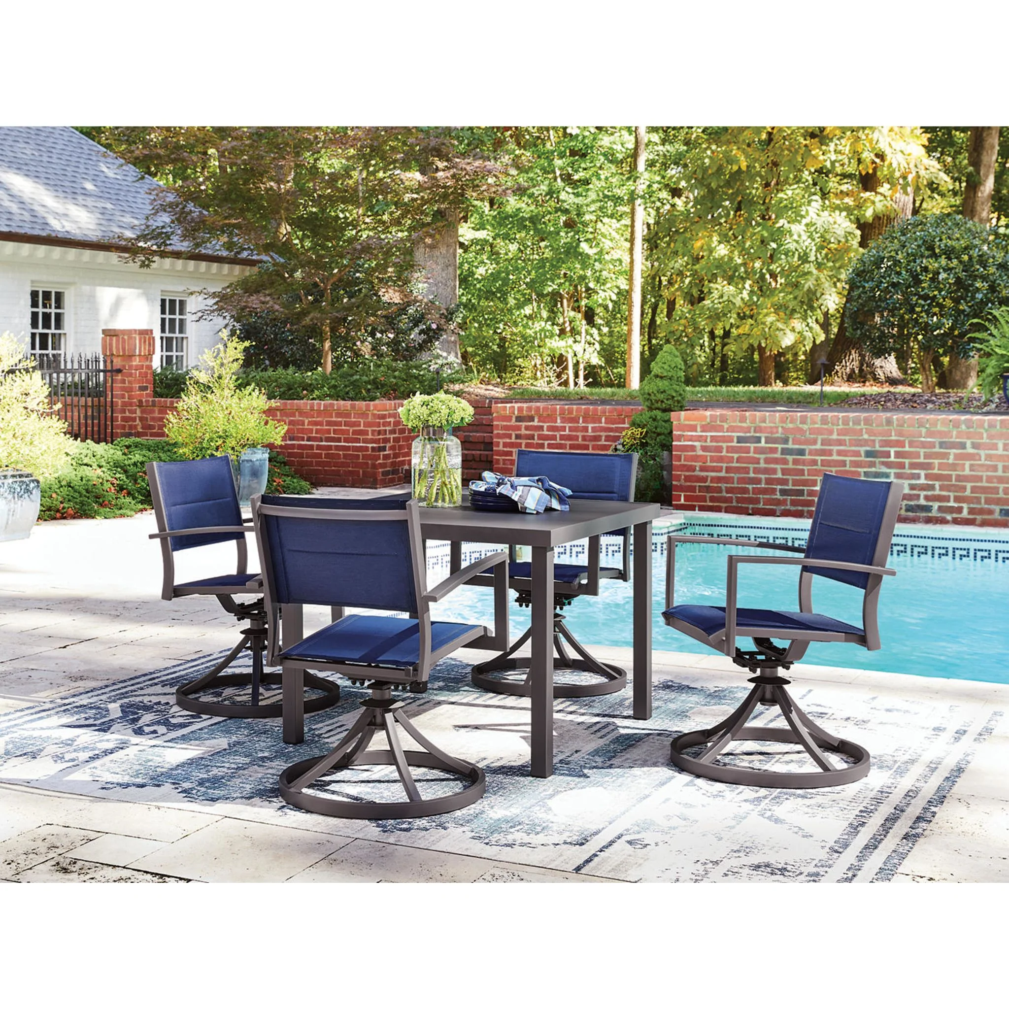 Point Bonita 5 Piece Outdoor Dining Set - Image 3