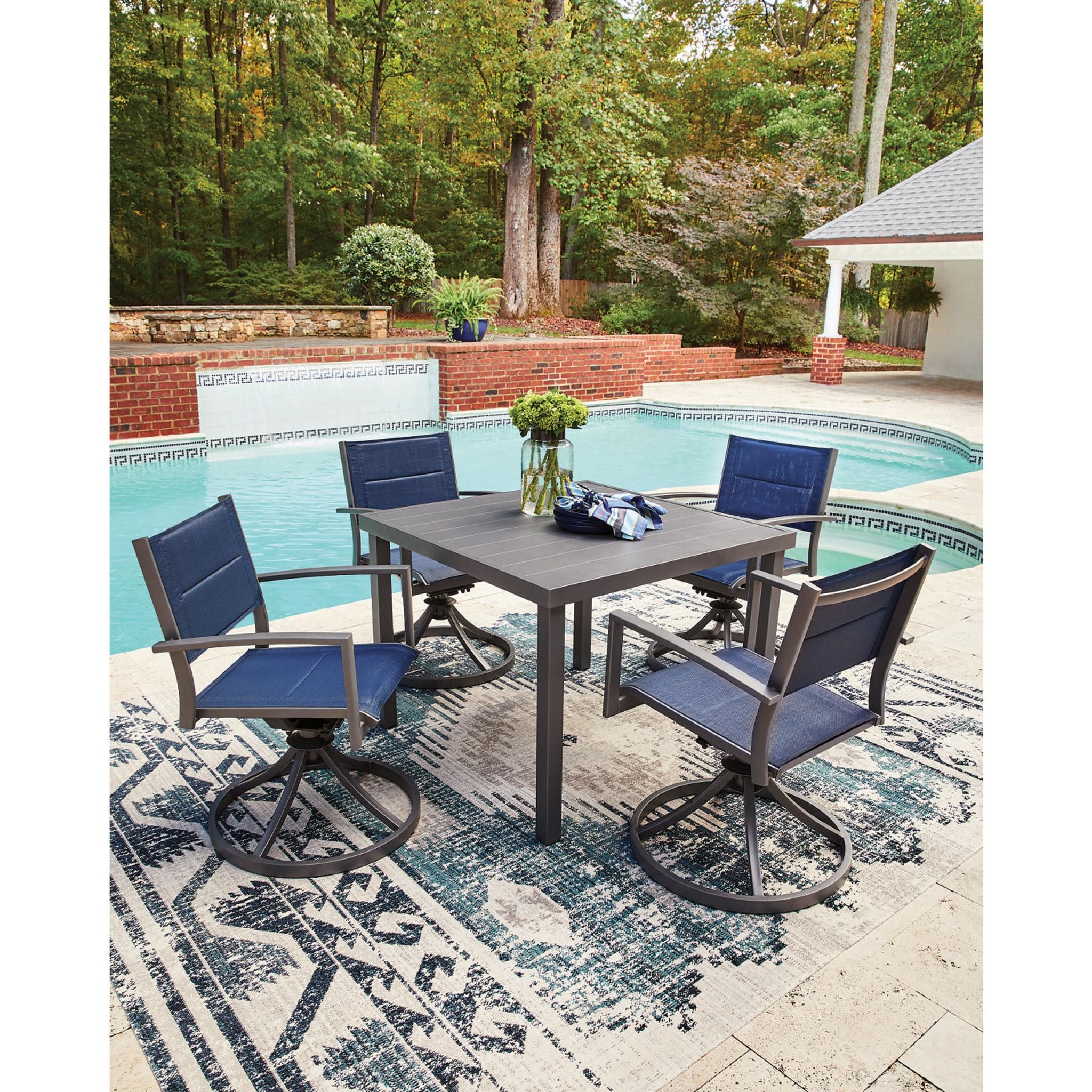 Point Bonita 5 Piece Outdoor Dining Set - Image 4