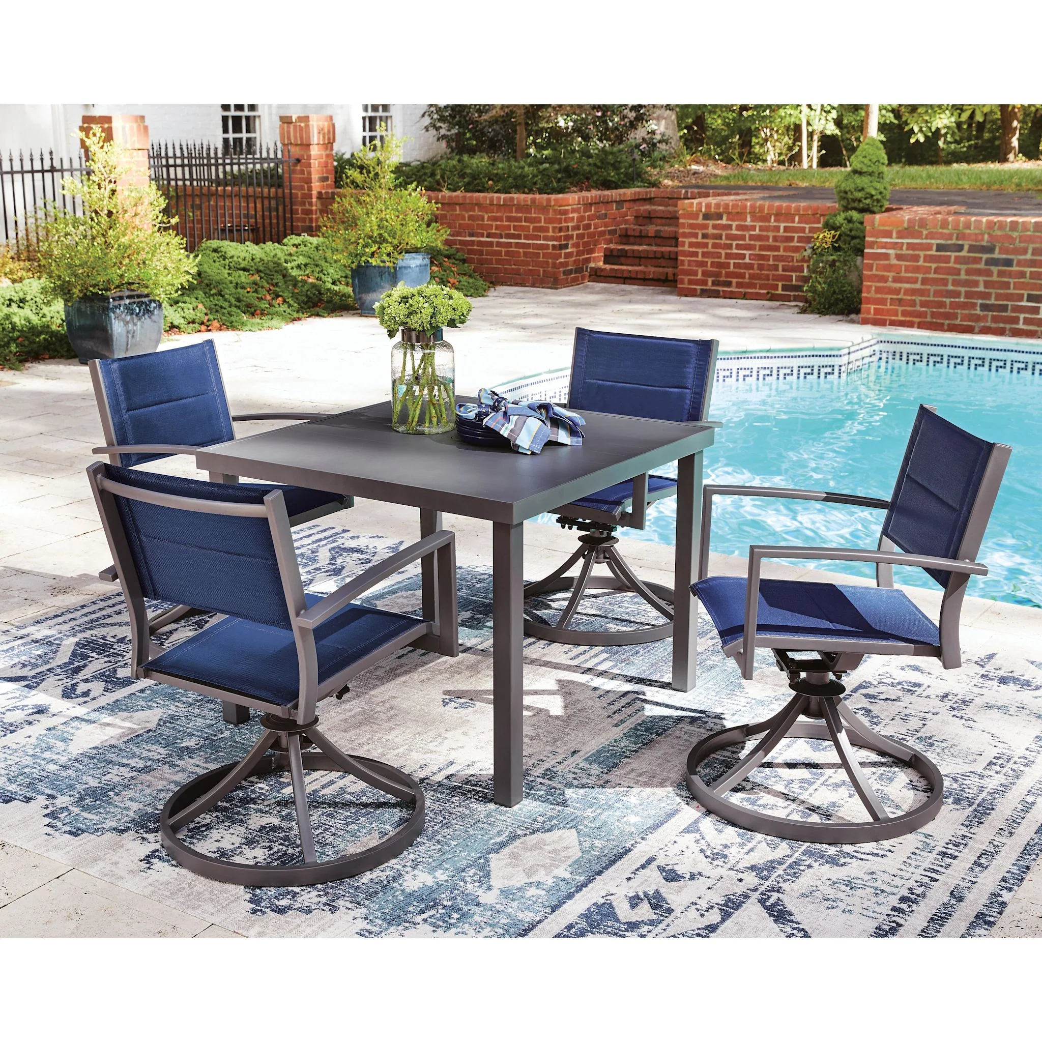 Point Bonita 5 Piece Outdoor Dining Set - Image 8