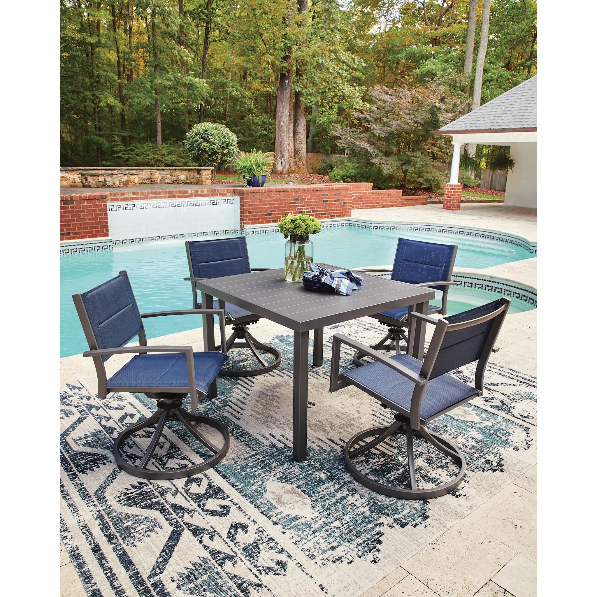 Point Bonita 5 Piece Outdoor Dining Set - Image 9