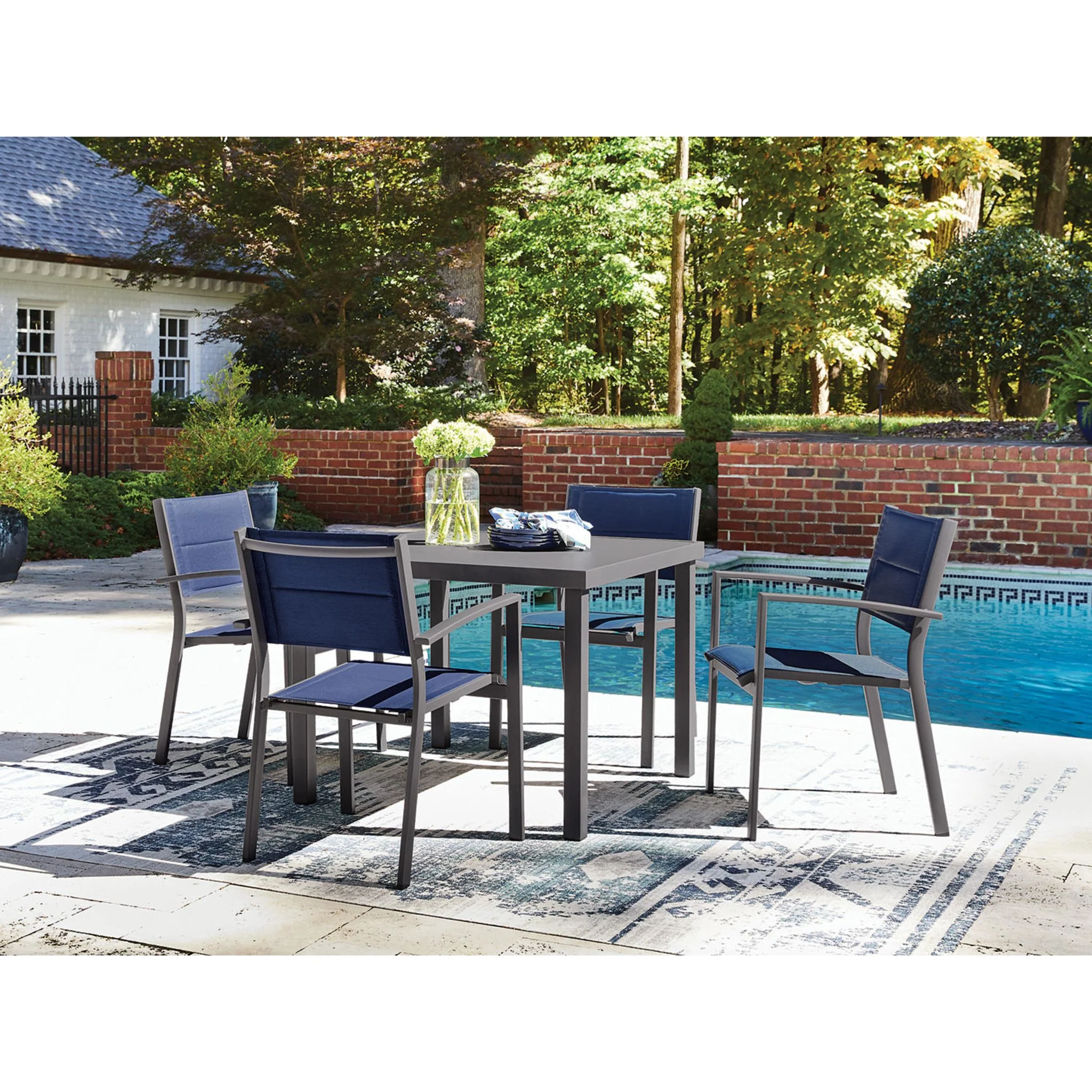 Point Bonita 5 Piece Outdoor Dining Set - Image 3