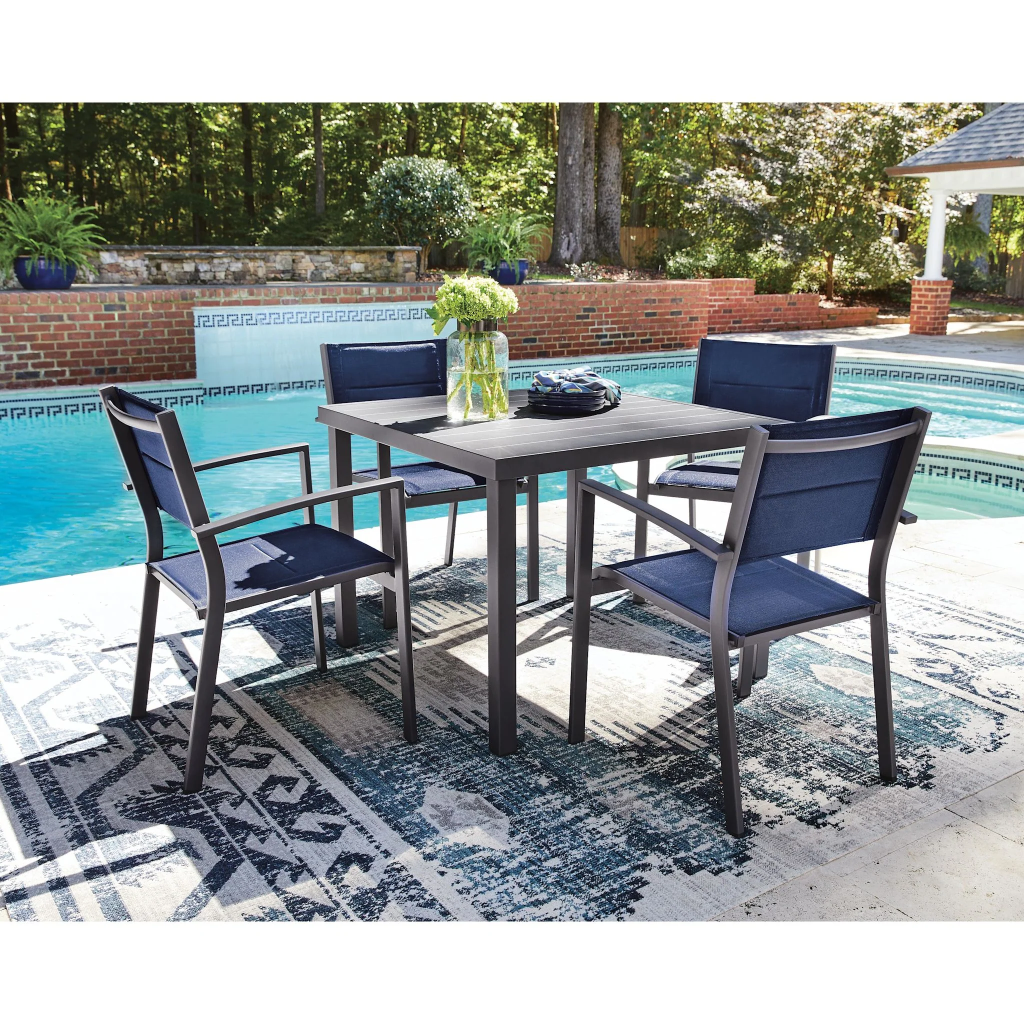 Point Bonita 5 Piece Outdoor Dining Set - Image 8