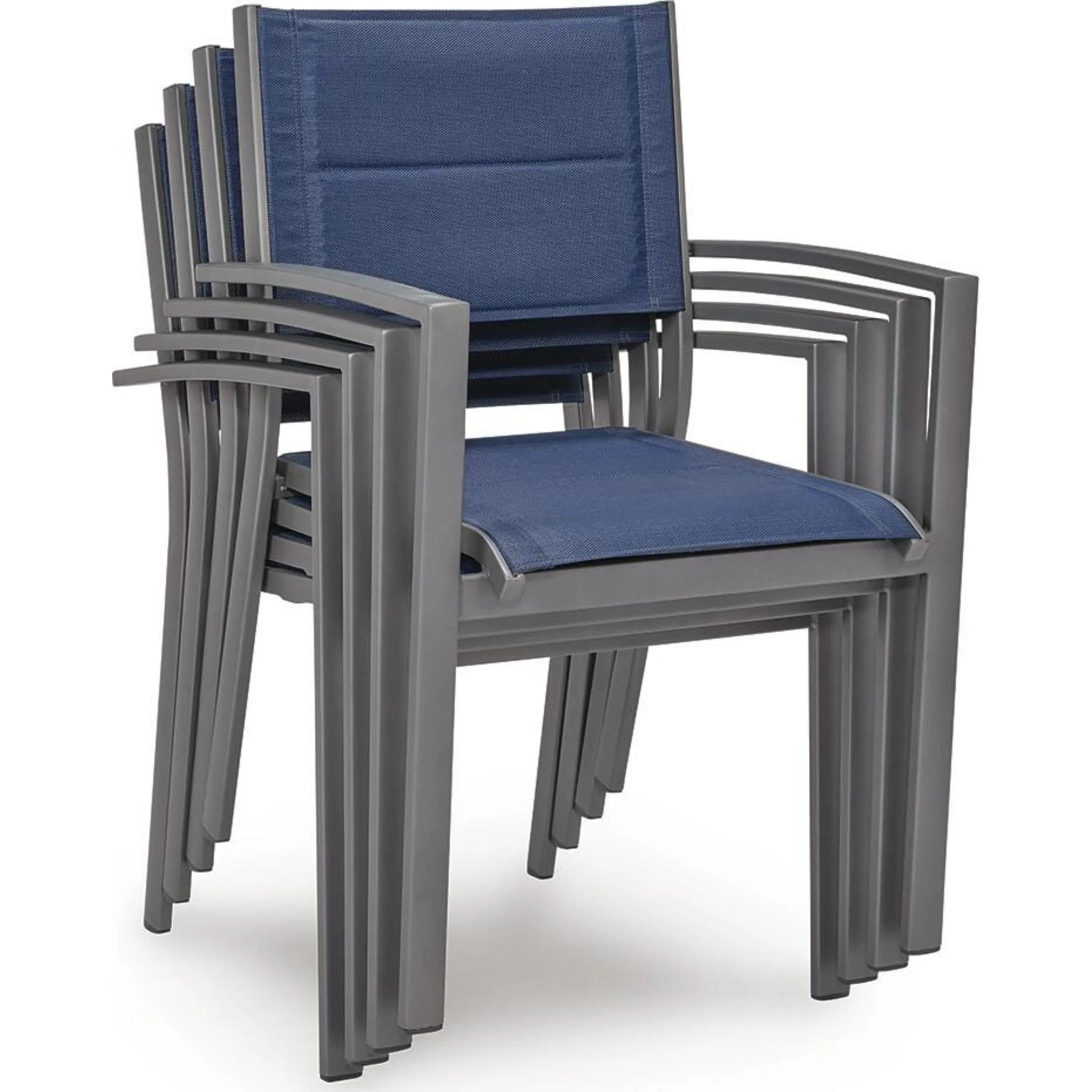 Point Bonita Outdoor Sling Arm Chair (Set of 4) - Image 8
