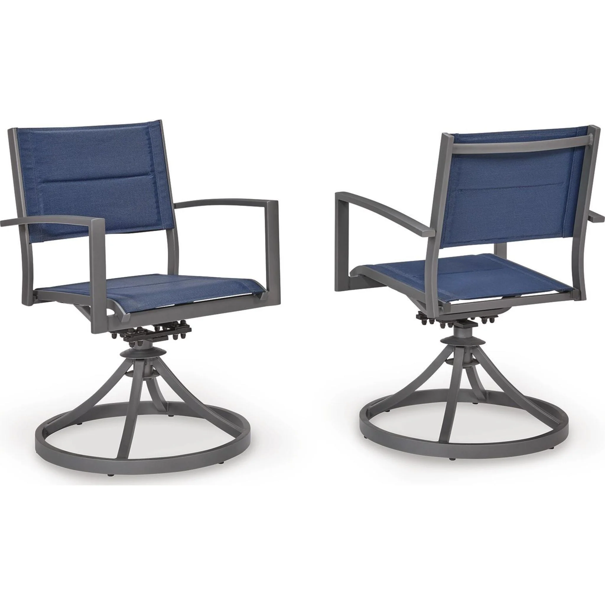 Point Bonita Outdoor Sling Swivel Chair (Set of 2) - Image 5