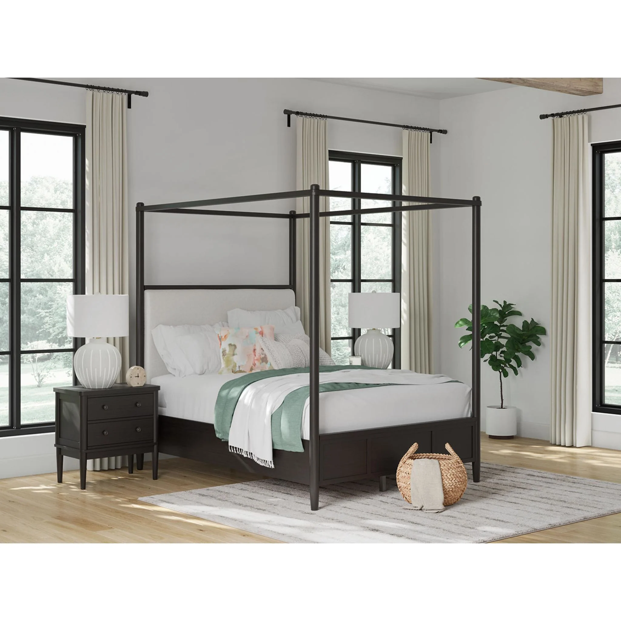 Portdown-Exclusive 5 Piece Canopy Bedroom - Image 20