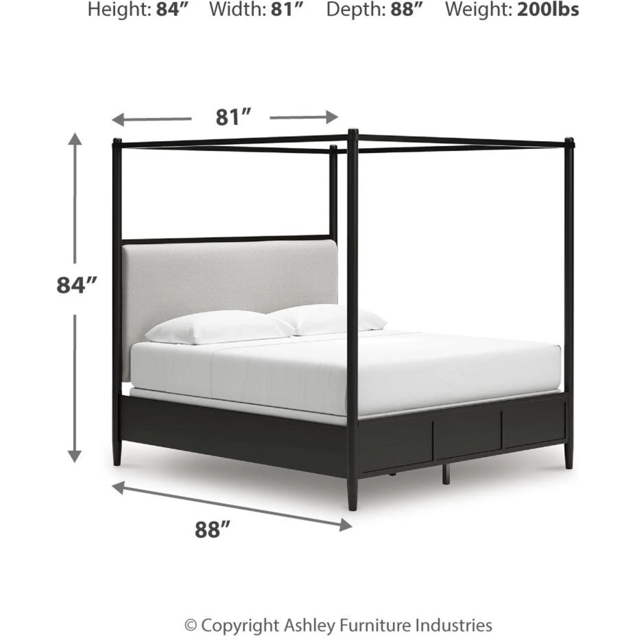 Portdown-Exclusive 5 Piece Canopy Bedroom - Image 37