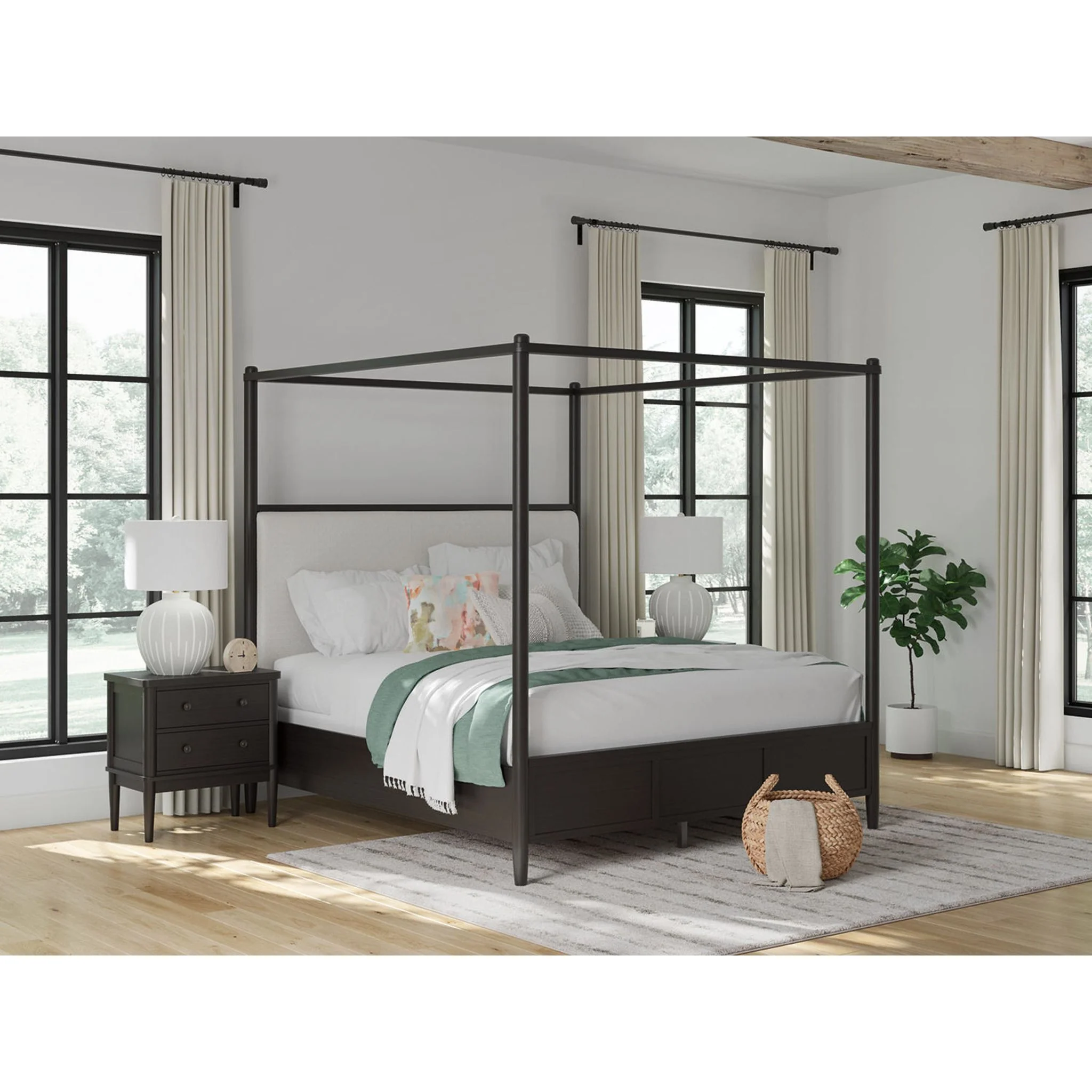 Portdown-Exclusive 5 Piece Canopy Bedroom - Image 40