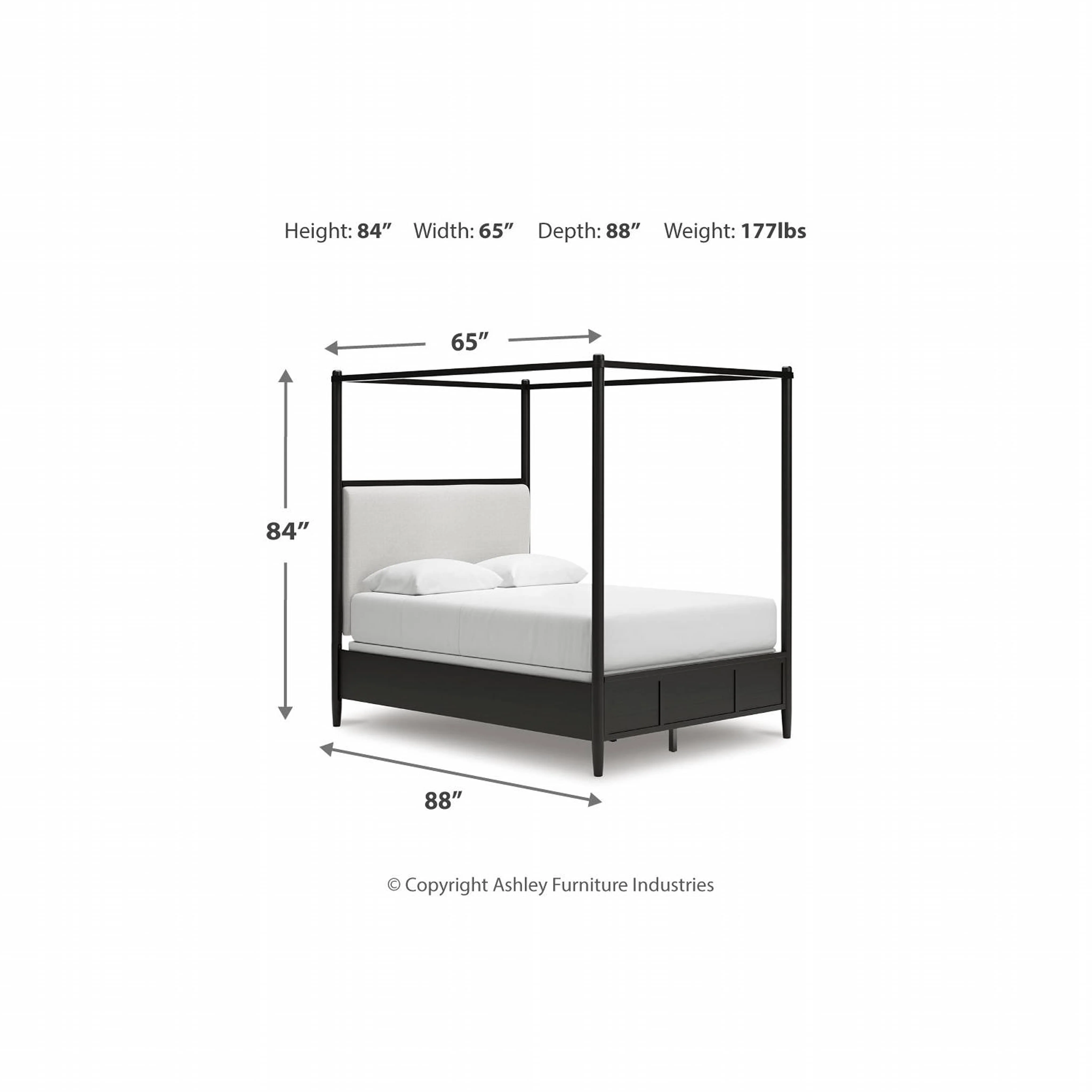 Portdown-Exclusive Canopy Bed - Image 5