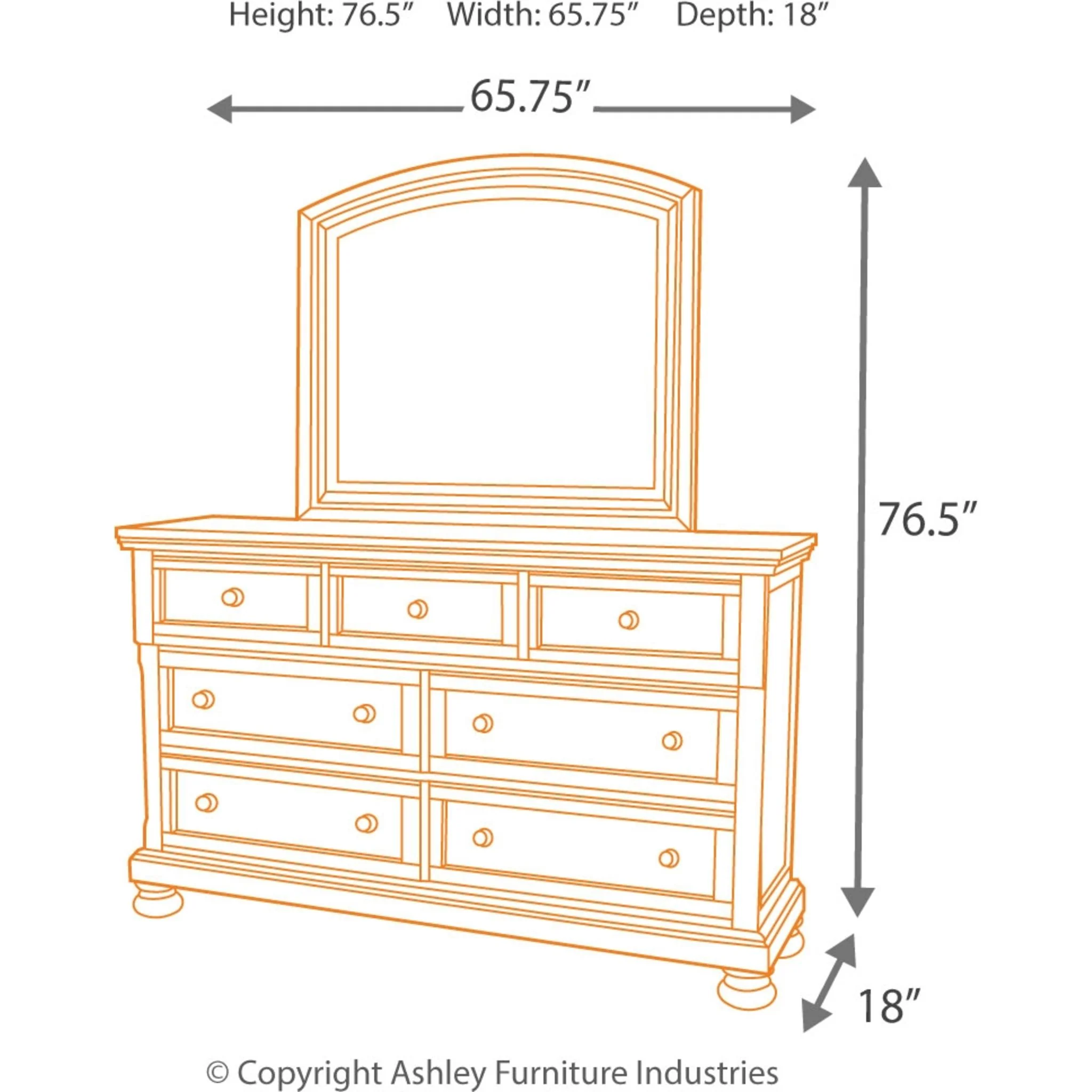 Porter 5 Piece King Sleigh Bedroom - Image 5
