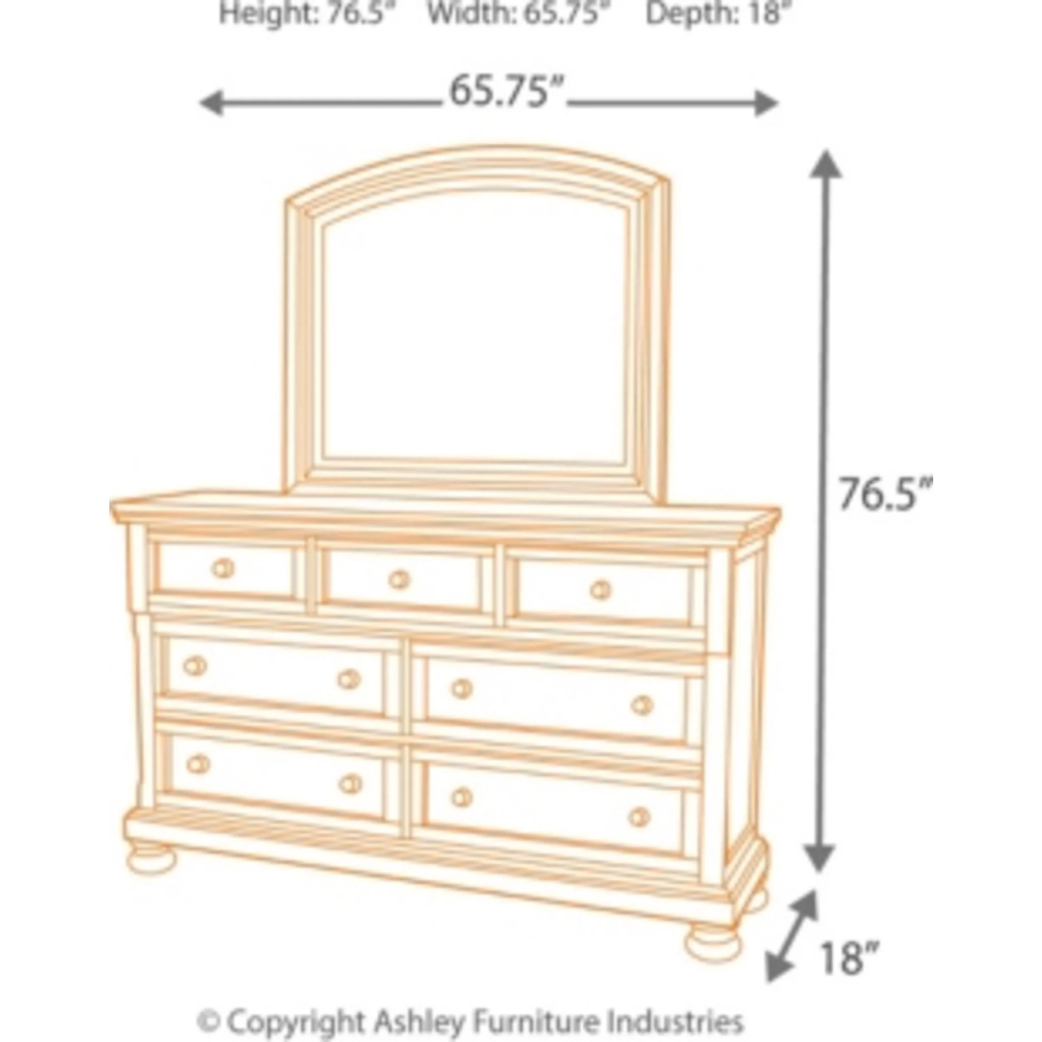 Porter 5 Piece Sleigh Storage Bedroom - Image 20