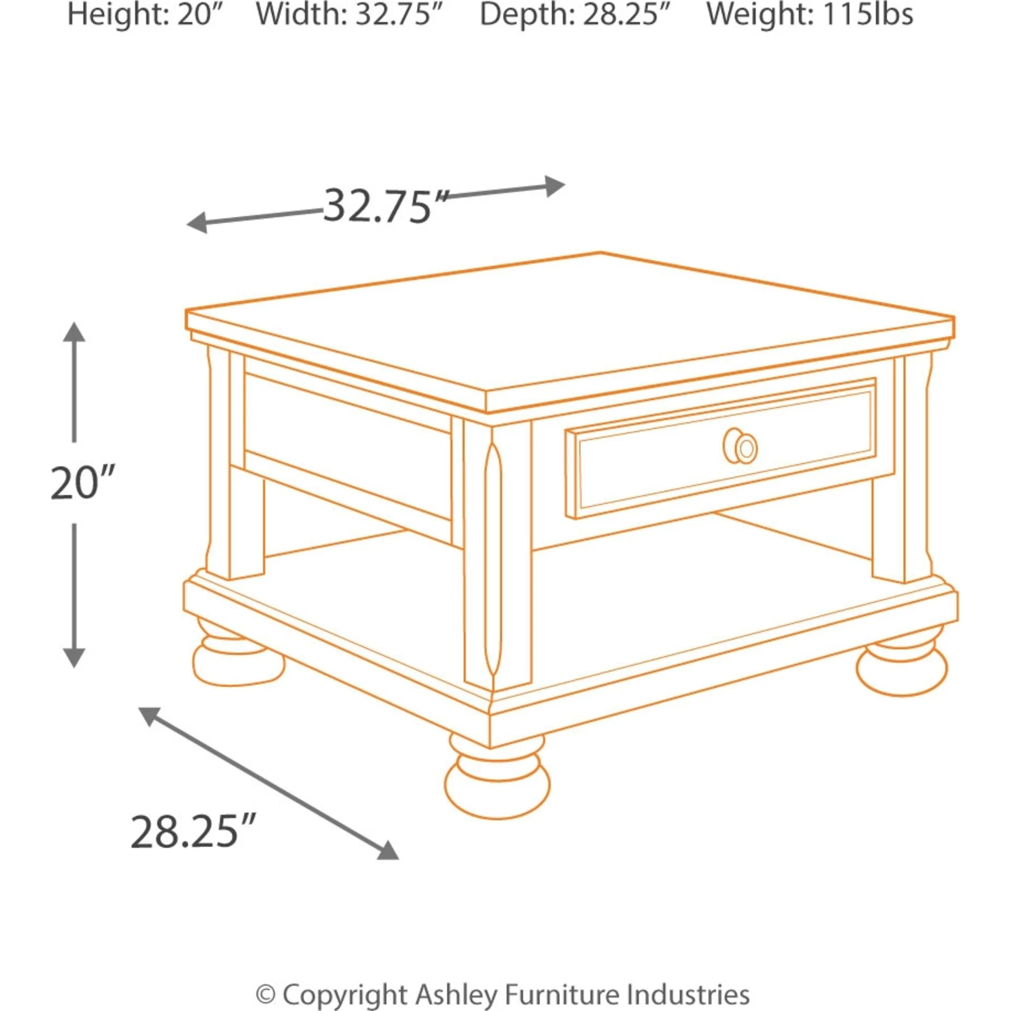 Porter Coffee Table with Lift Top - Image 11