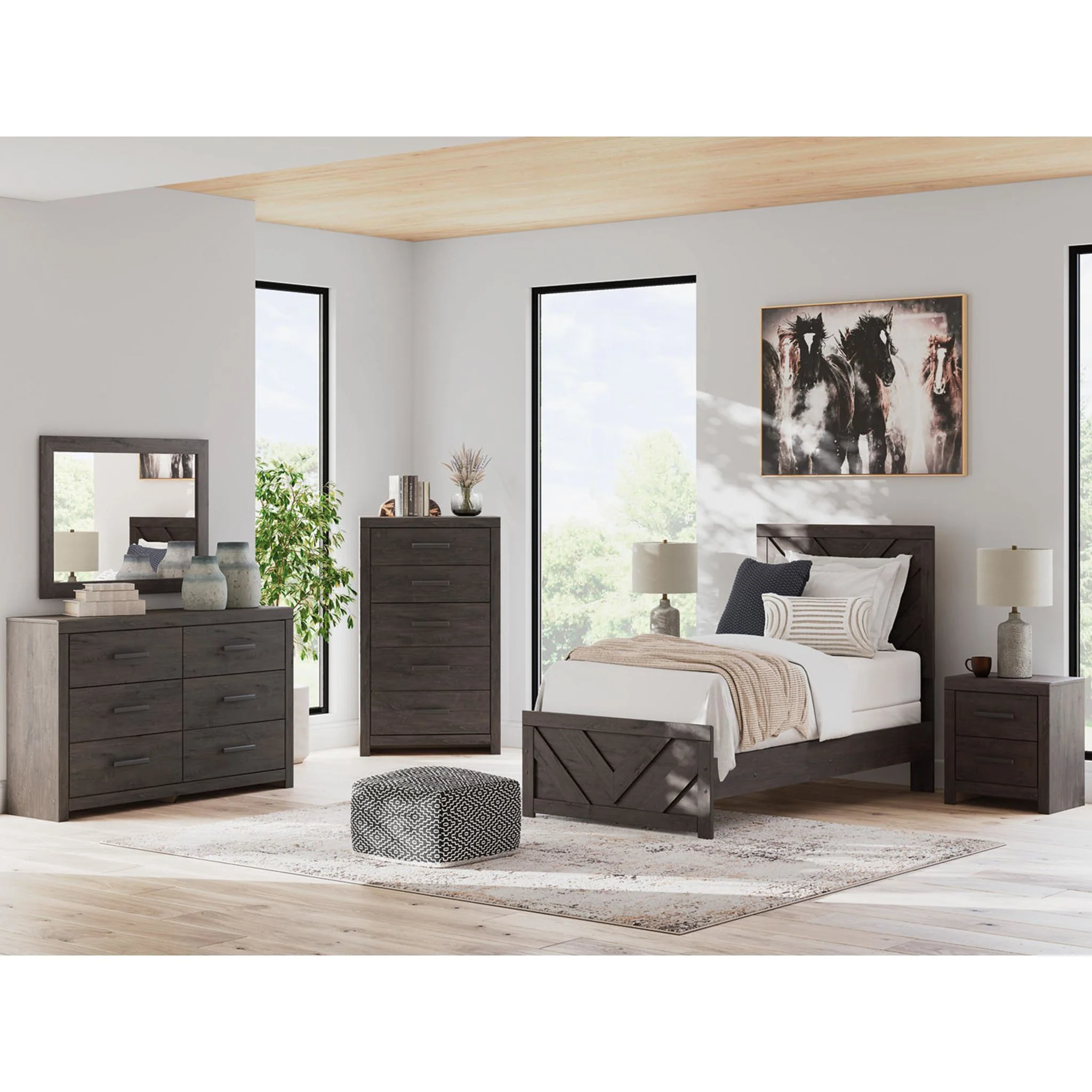 Prendonea Twin Panel Bed - Image 3