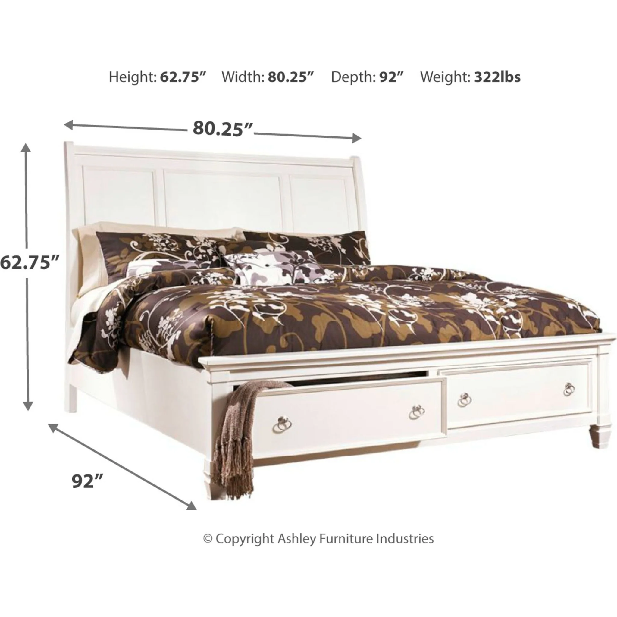Prentice 5 Piece Sleigh Bedroom - Image 6