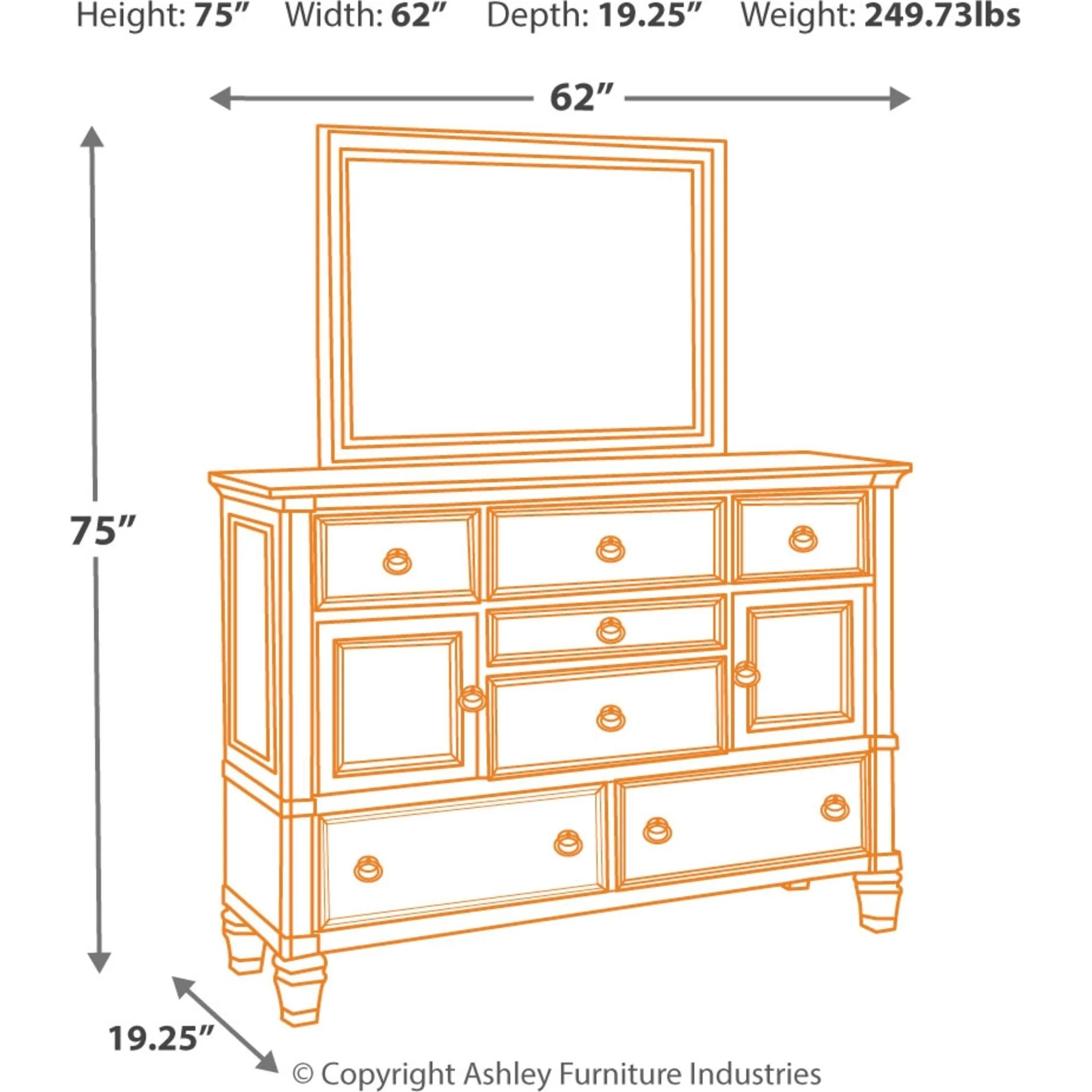 Prentice Dresser and Mirror - Image 10