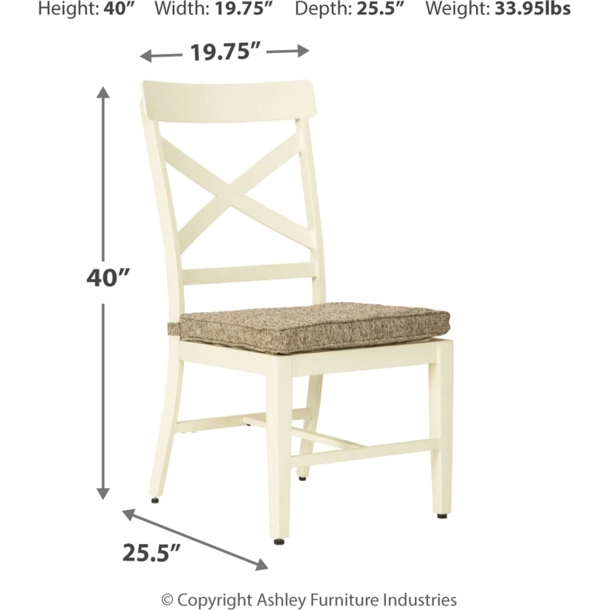Preston Bay Chair with Cushion (set of 2) - Image 4