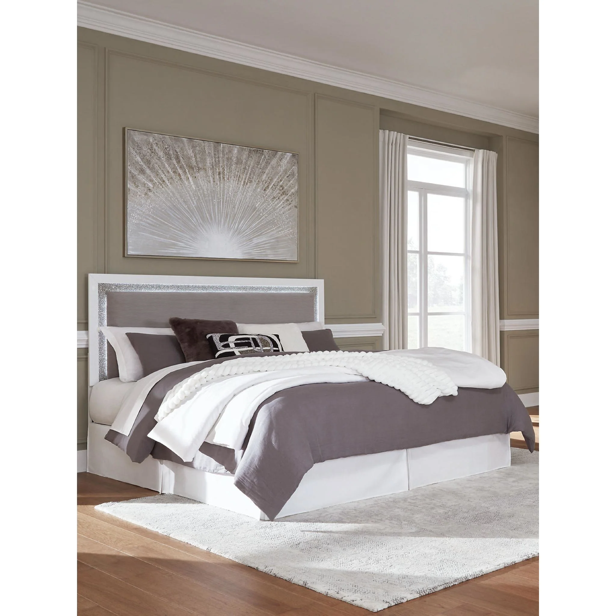 Raechalla King Upholstered Headboard - Image 3