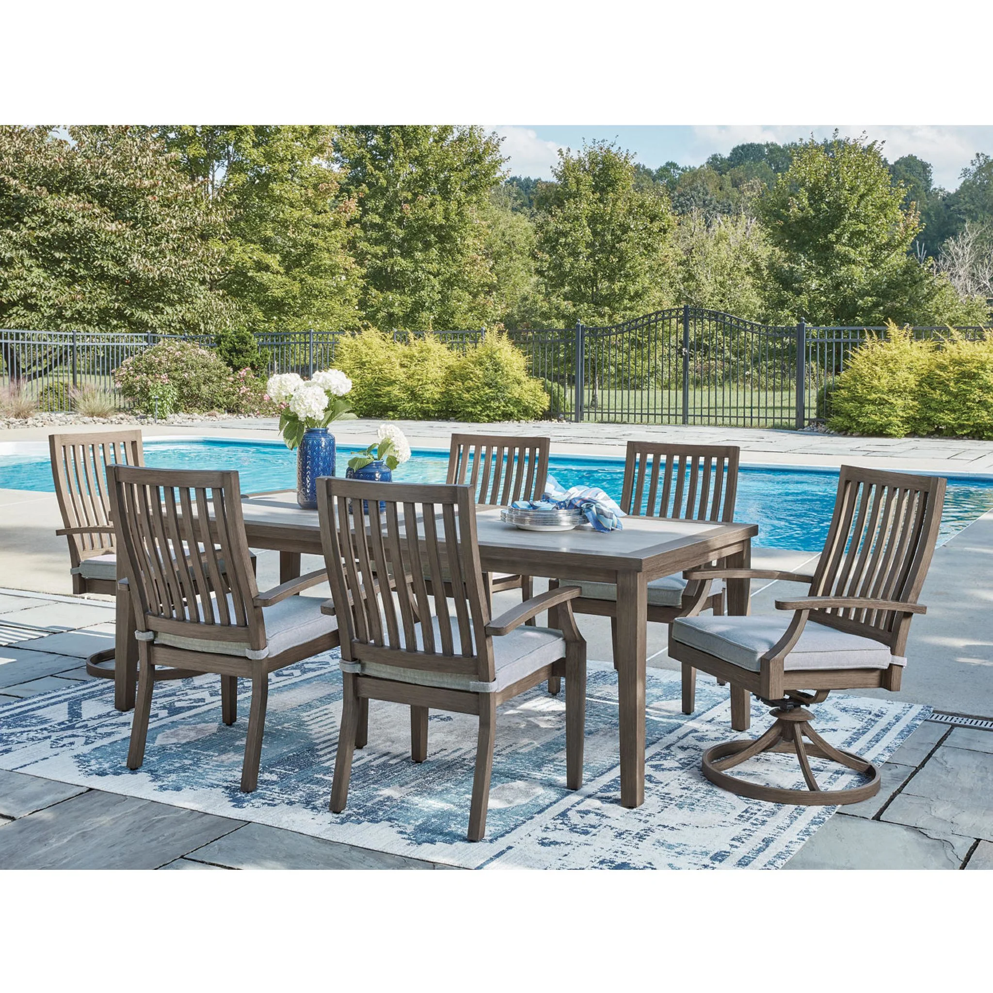 Rainier Ranch 7 Piece Outdoor Dining Set - Image 2