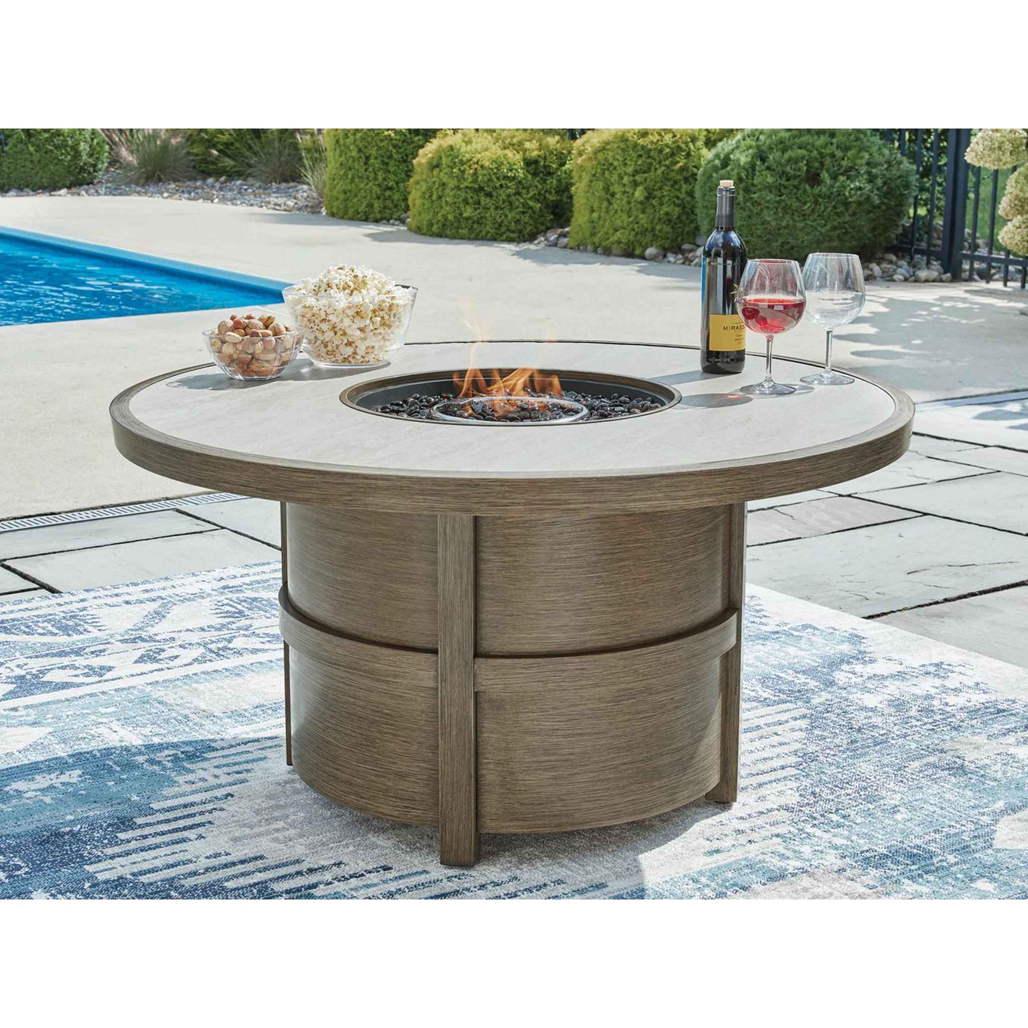 Rainier Ranch Outdoor Fire Pit Table - Image 2