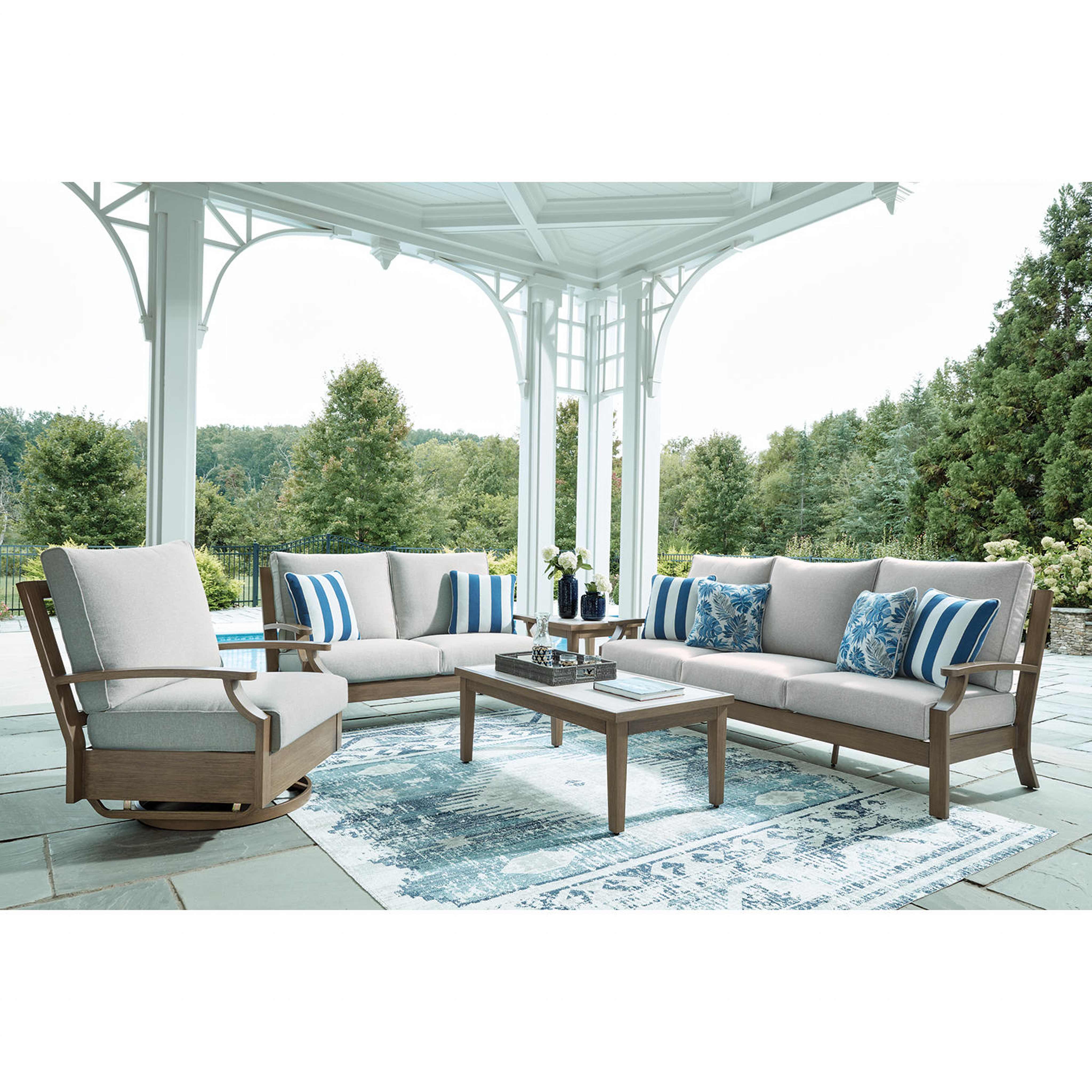 Rainier Ranch Outdoor Loveseat with Cushion - Image 6