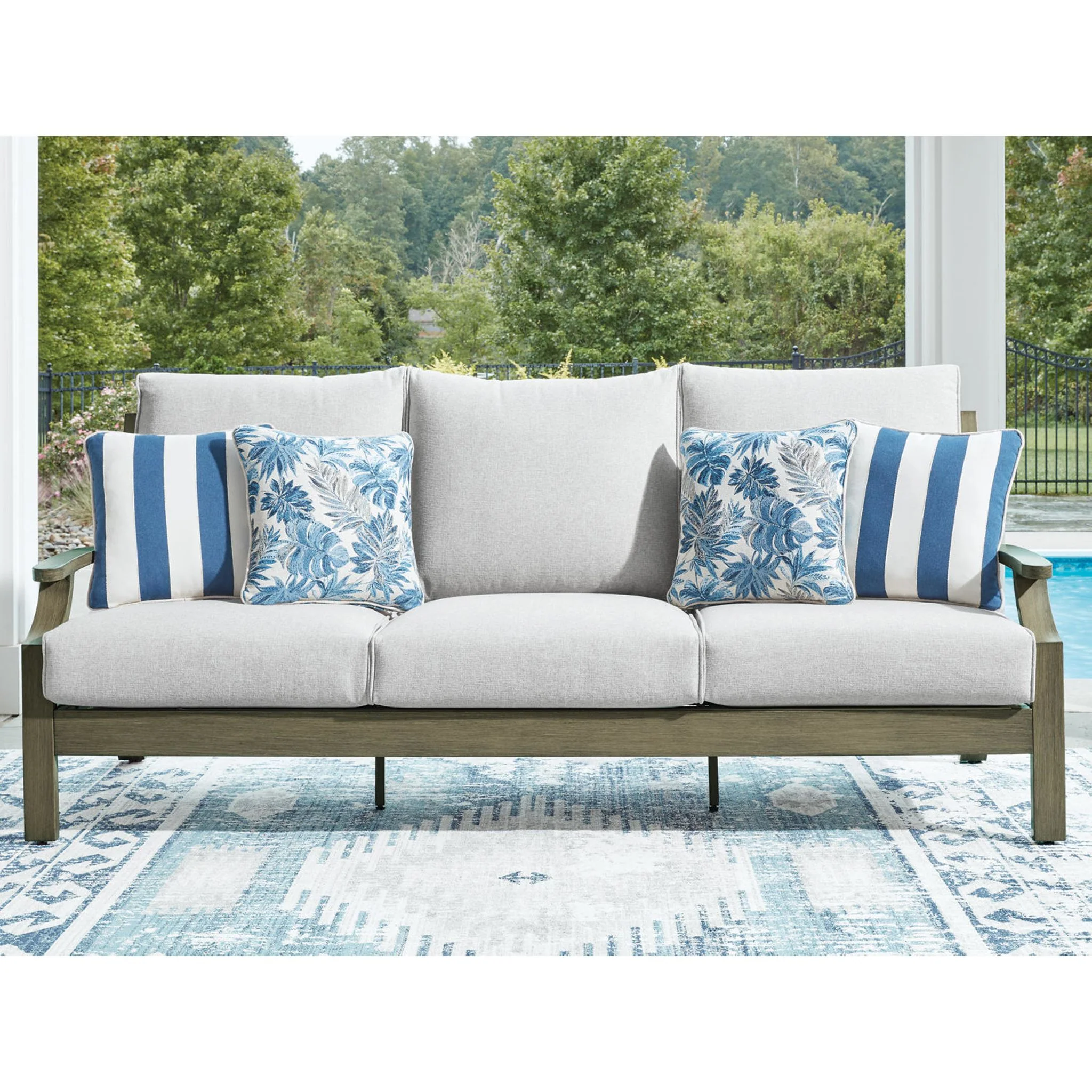 Rainier Ranch Outdoor Sofa with Cushion - Image 2