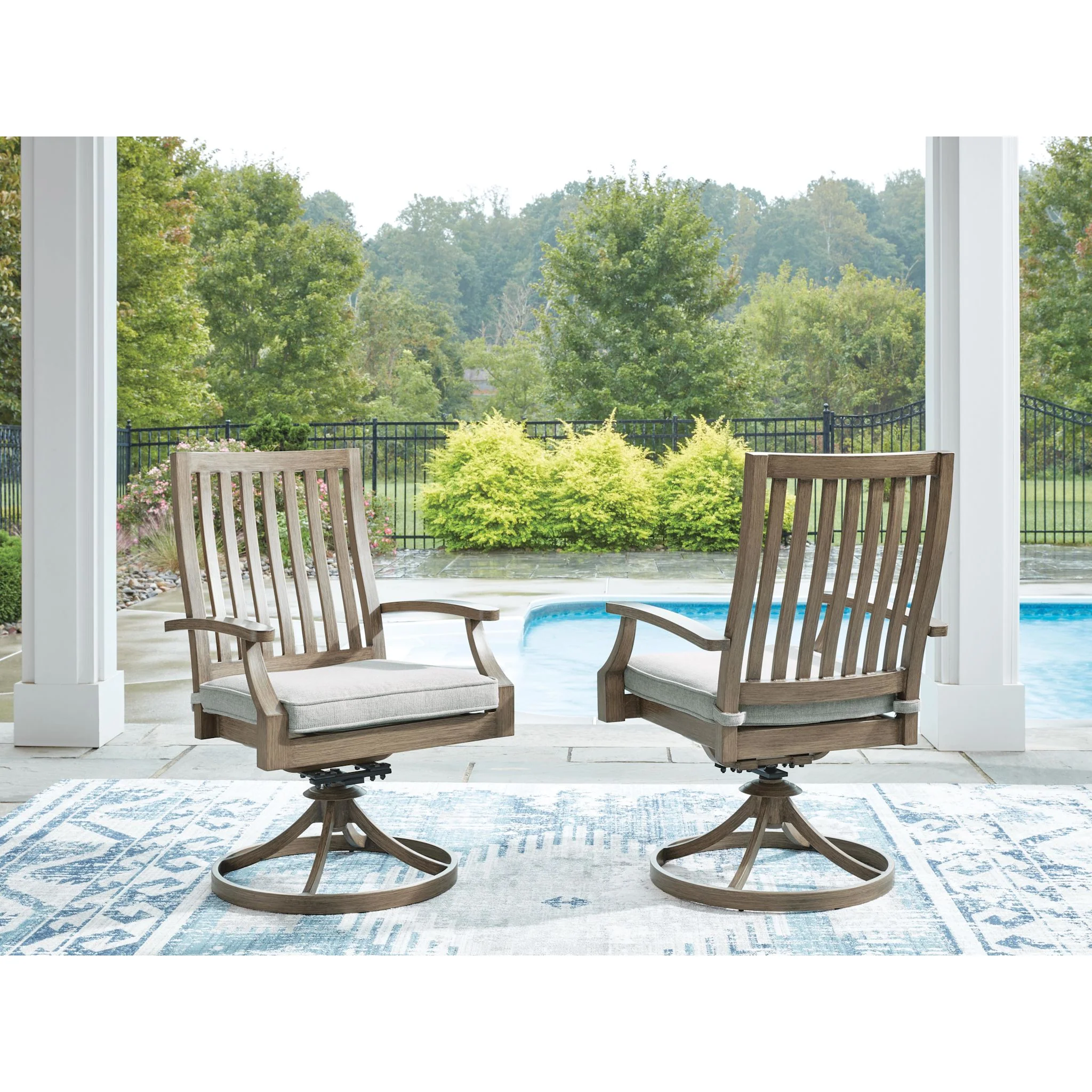 Rainier Ranch Outdoor Swivel Chair (set of 2) - Image 4
