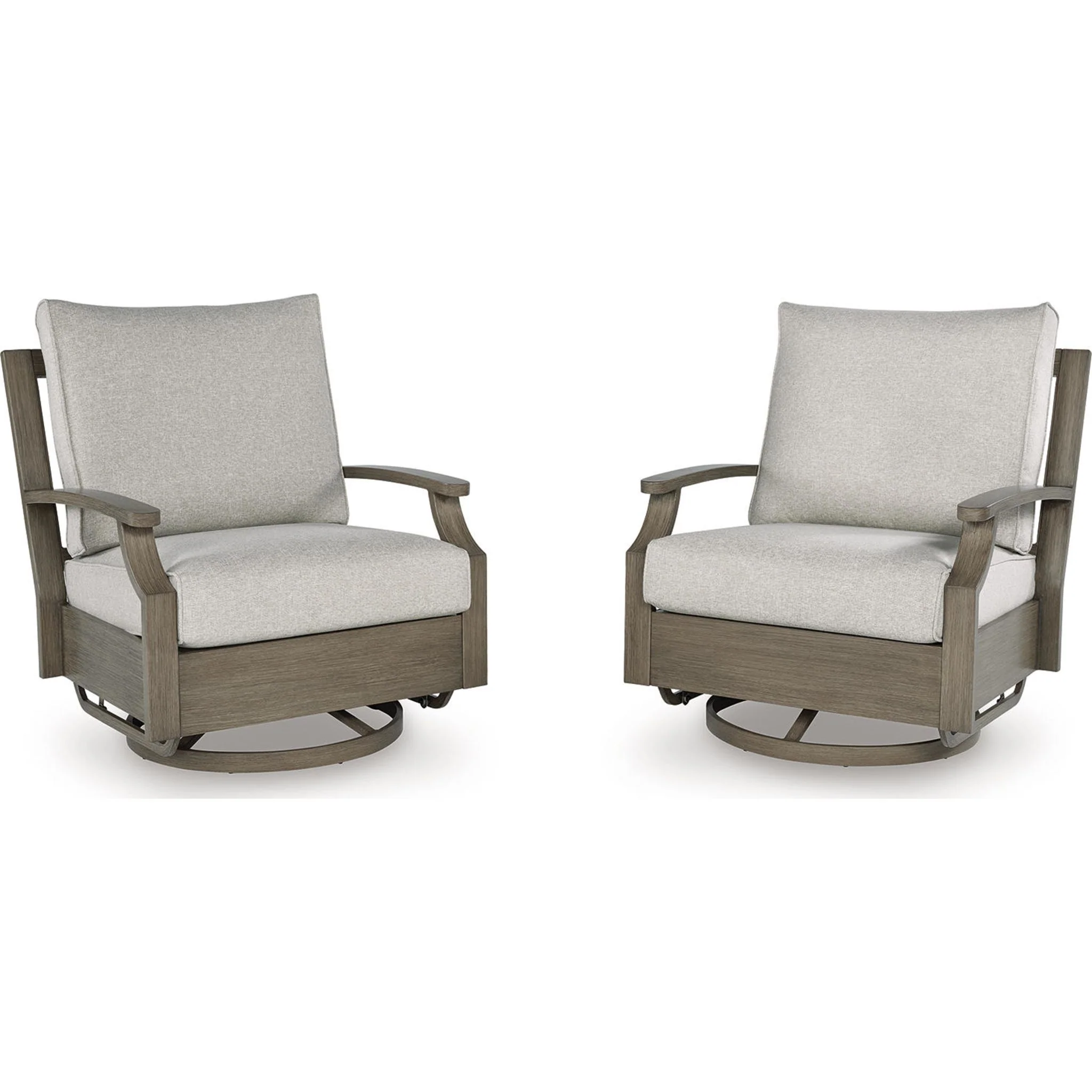 Rainier Ranch Outdoor Swivel Glider Chair with Cushion - Image 4