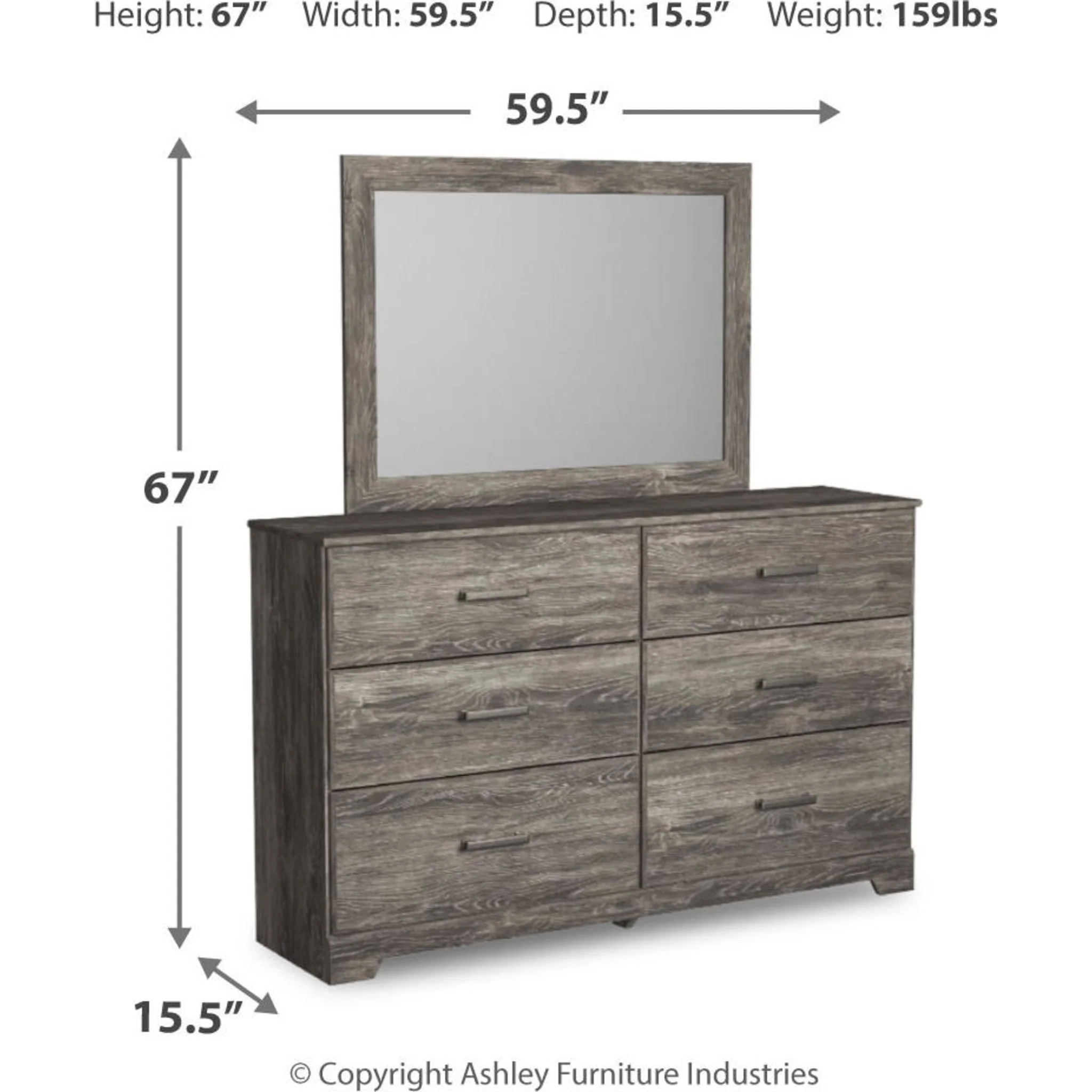Ralinksi 5 Piece Panel Bedroom - Image 22